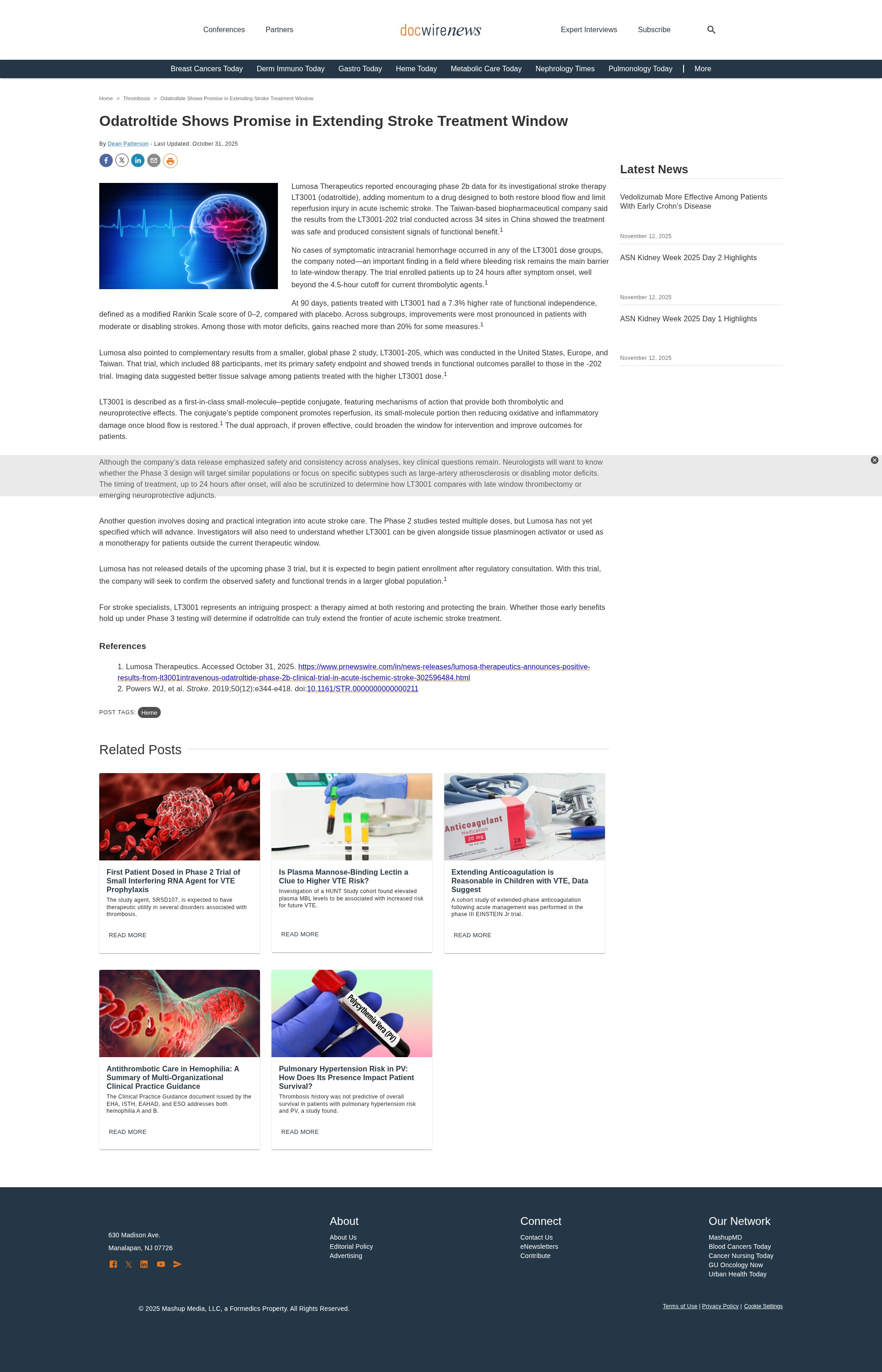 Screenshot of docwirenews.com