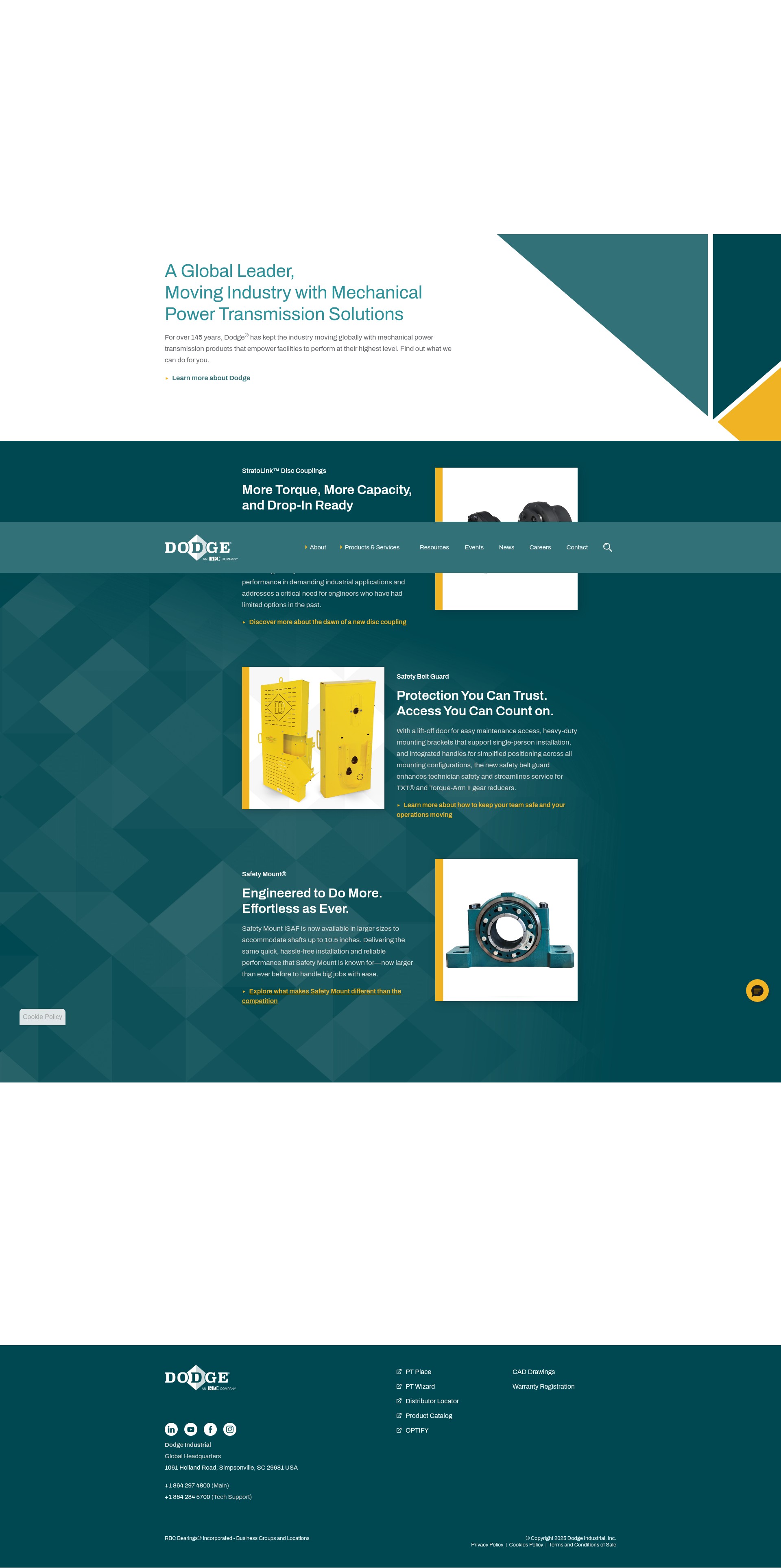 Screenshot of dodgeindustrial.com