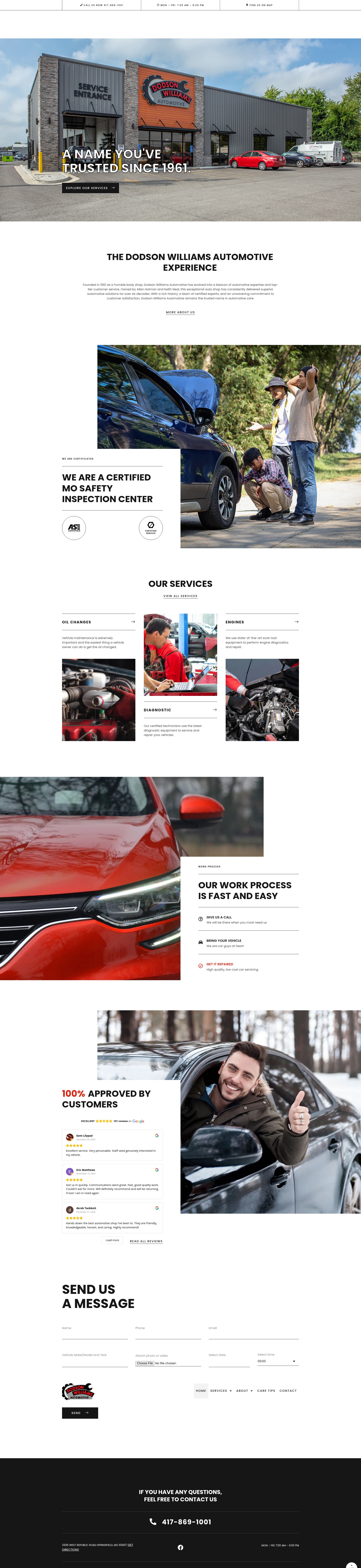 Screenshot of dodsonwilliamsautomotive.com