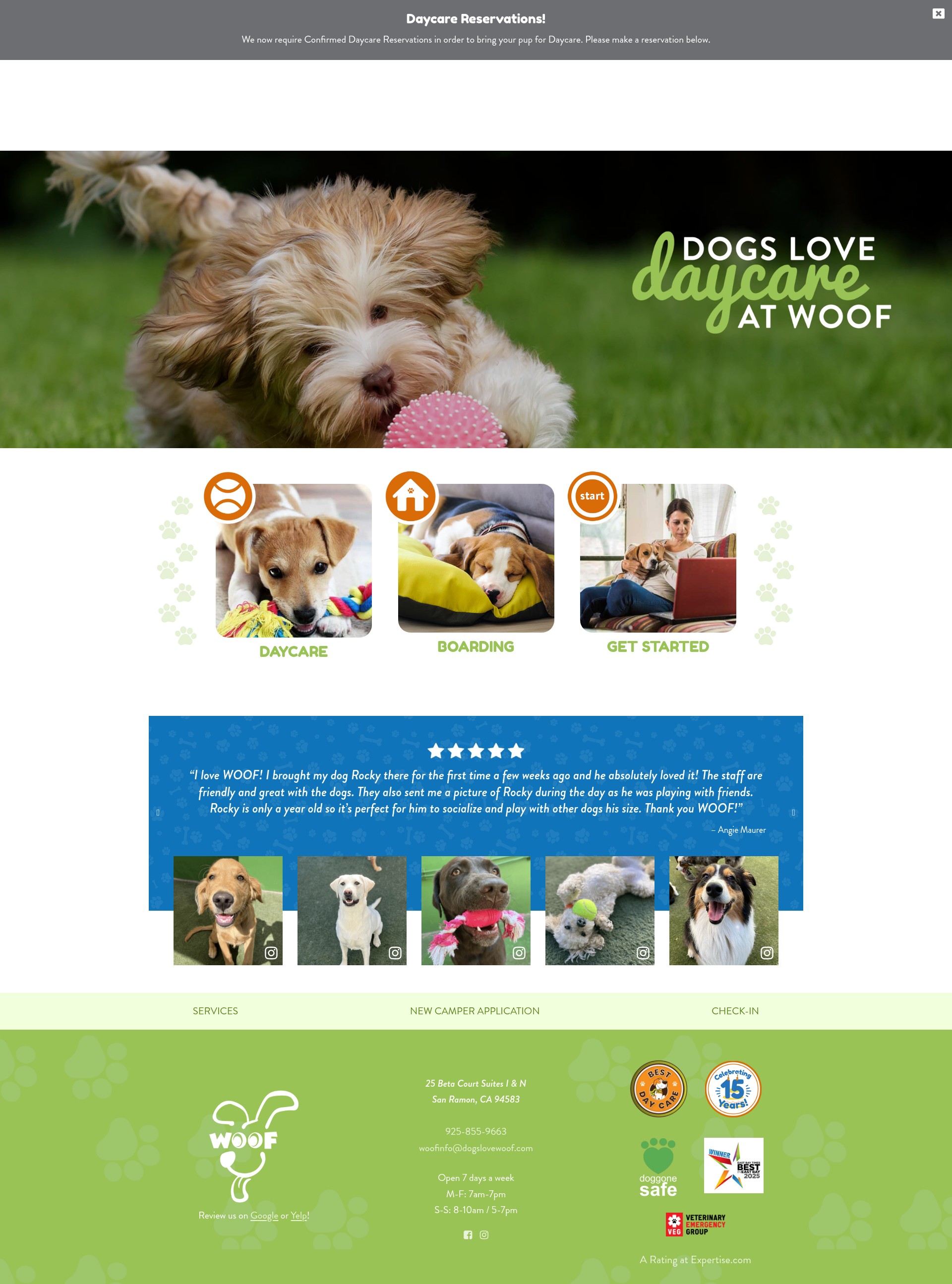 Screenshot of dogslovewoof.com