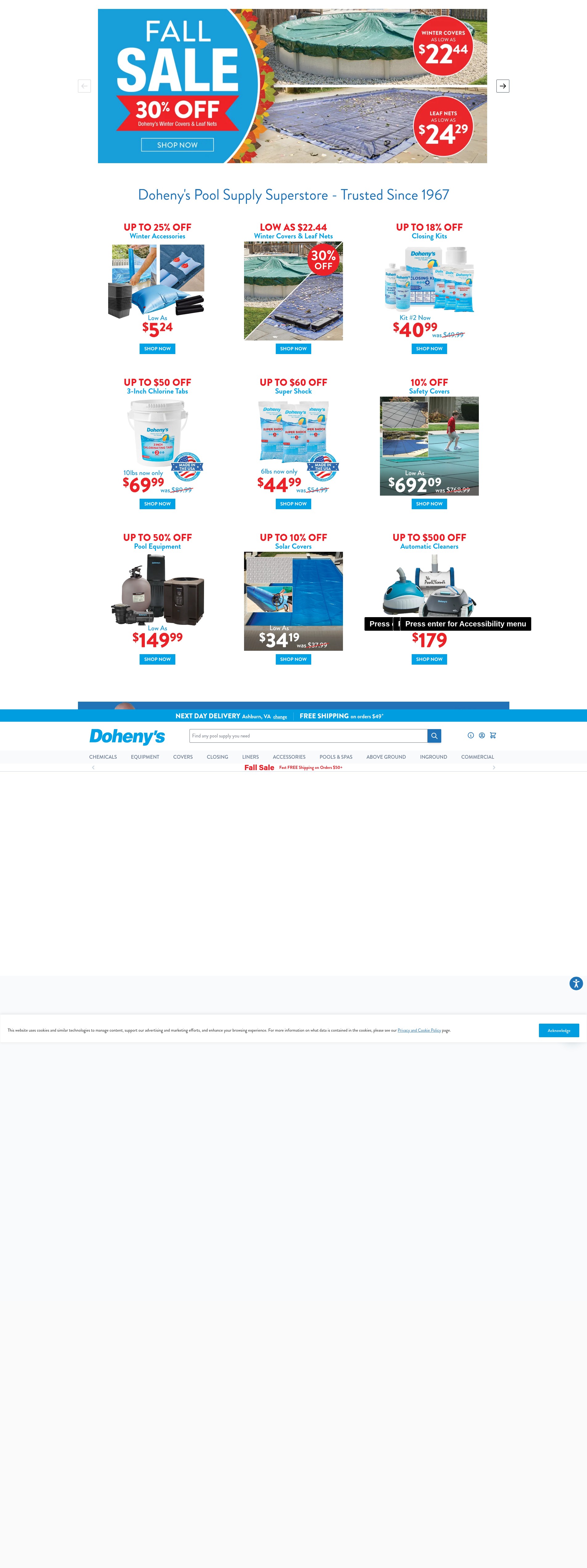 Screenshot of doheny.com