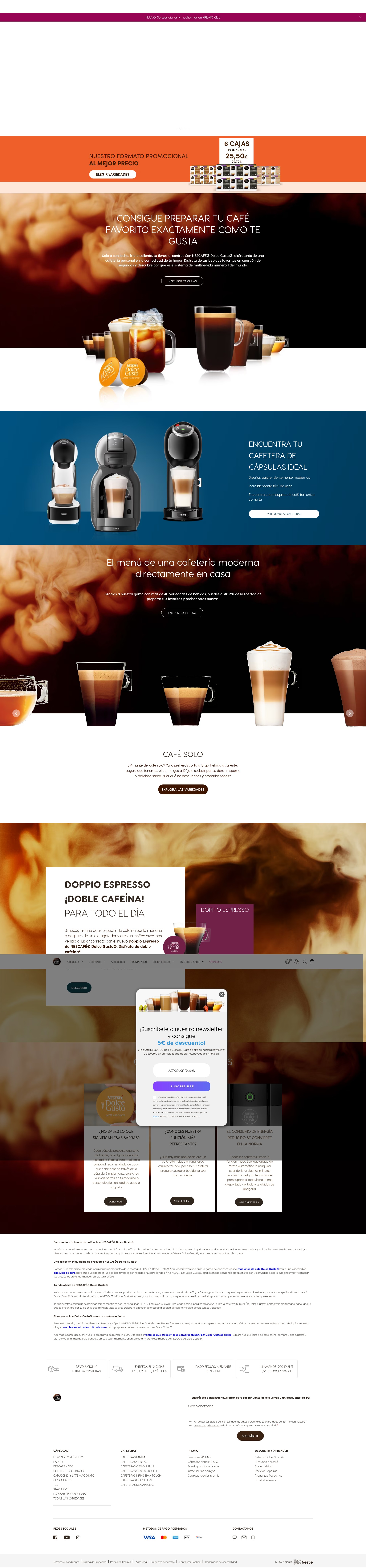 Screenshot of dolce-gusto.es