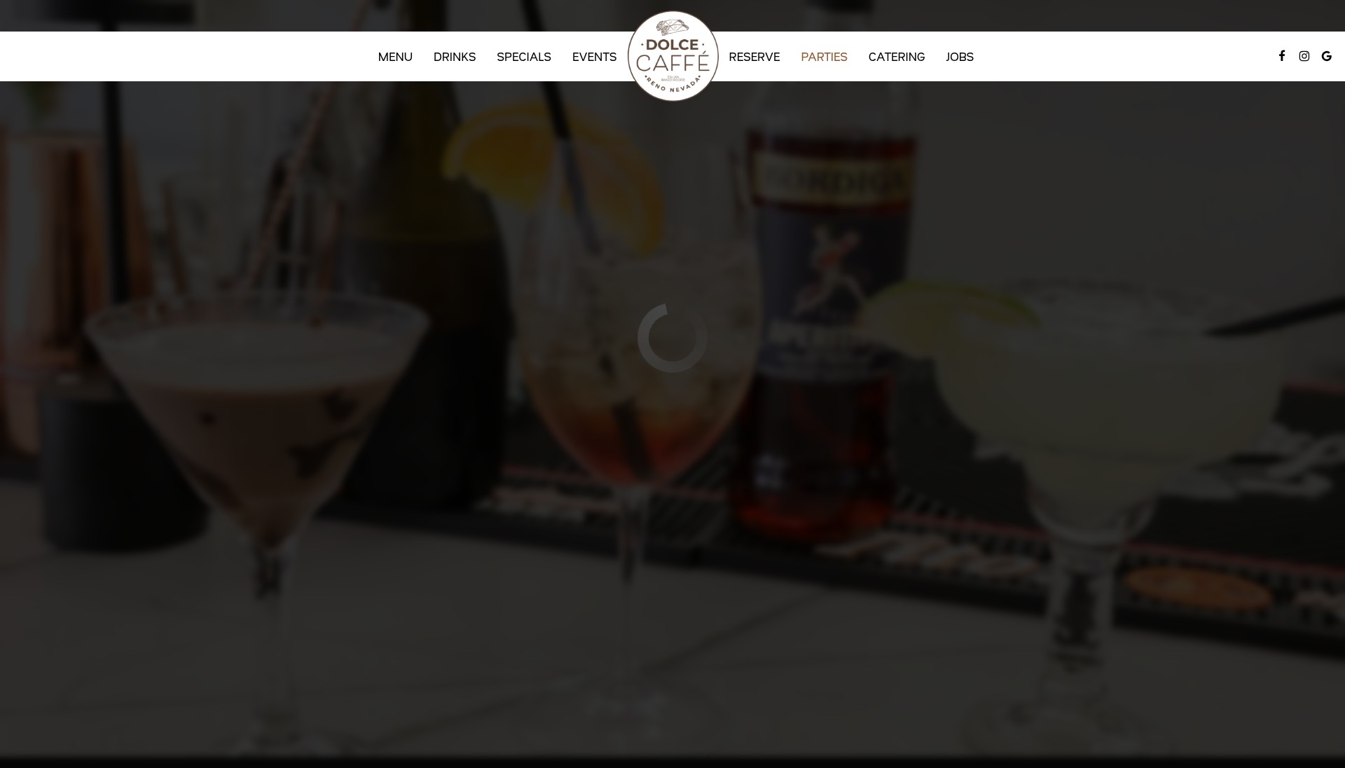 Screenshot of dolcecaffereno.com