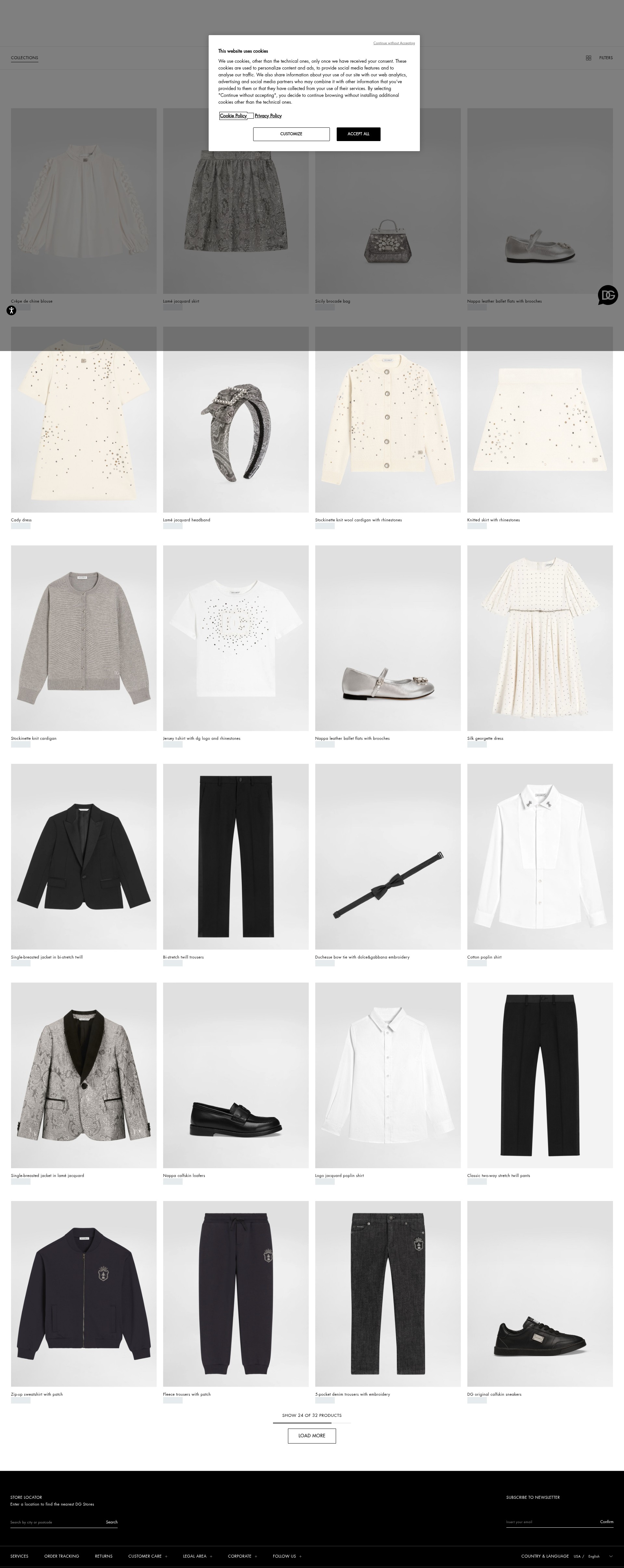 Screenshot of dolcegabbana.com
