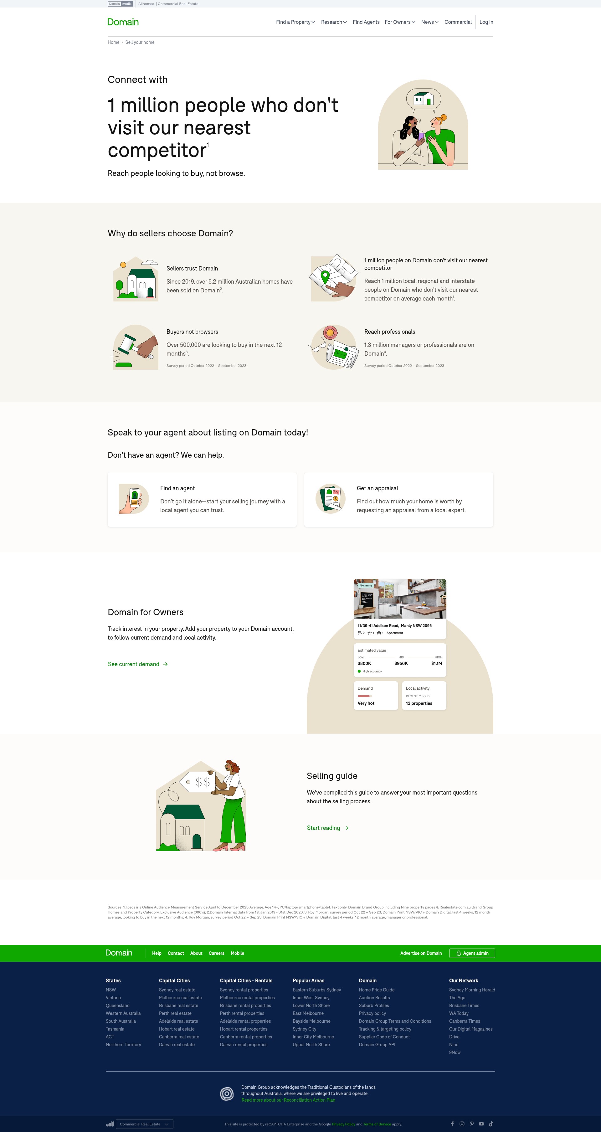 Screenshot of domain.com.au
