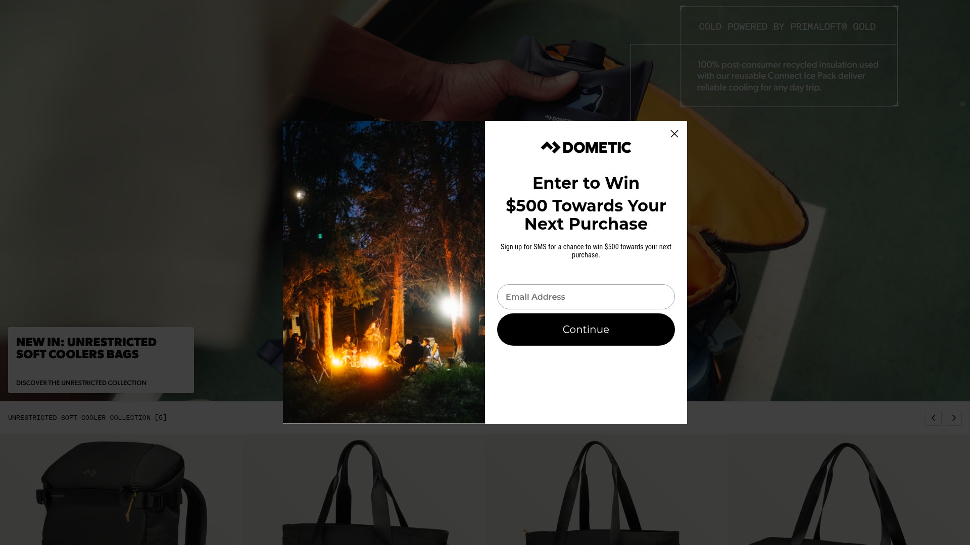 Screenshot of dometic.com