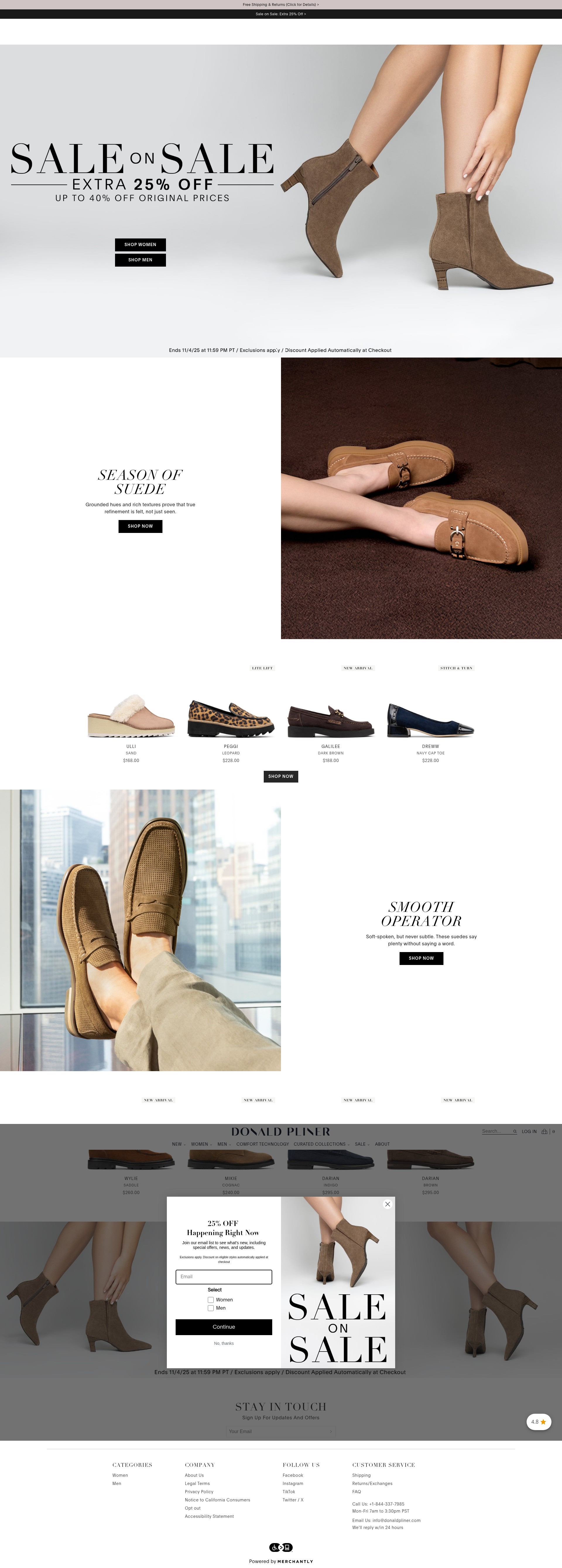 Screenshot of donaldpliner.com