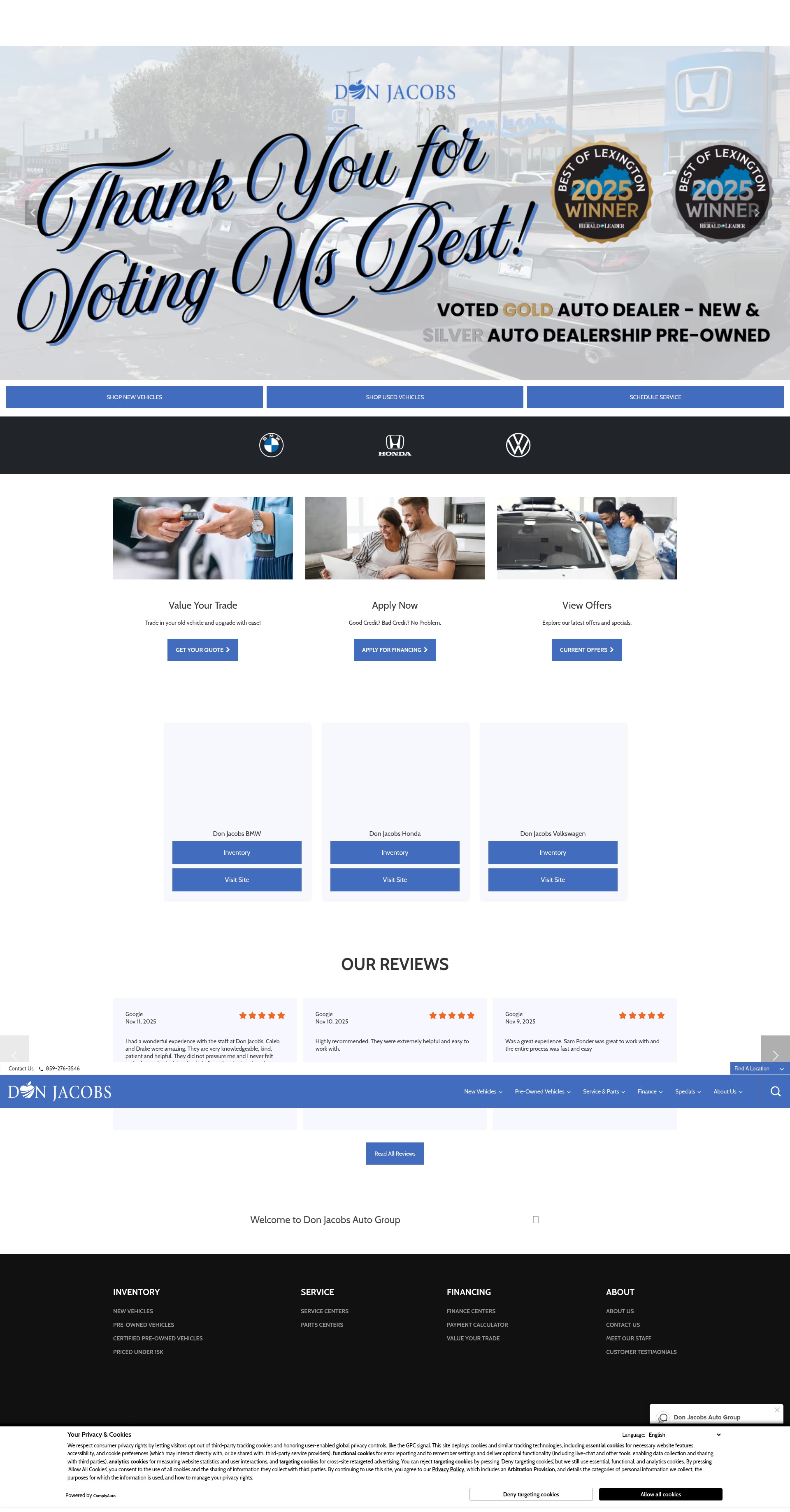Screenshot of donjacobs.com