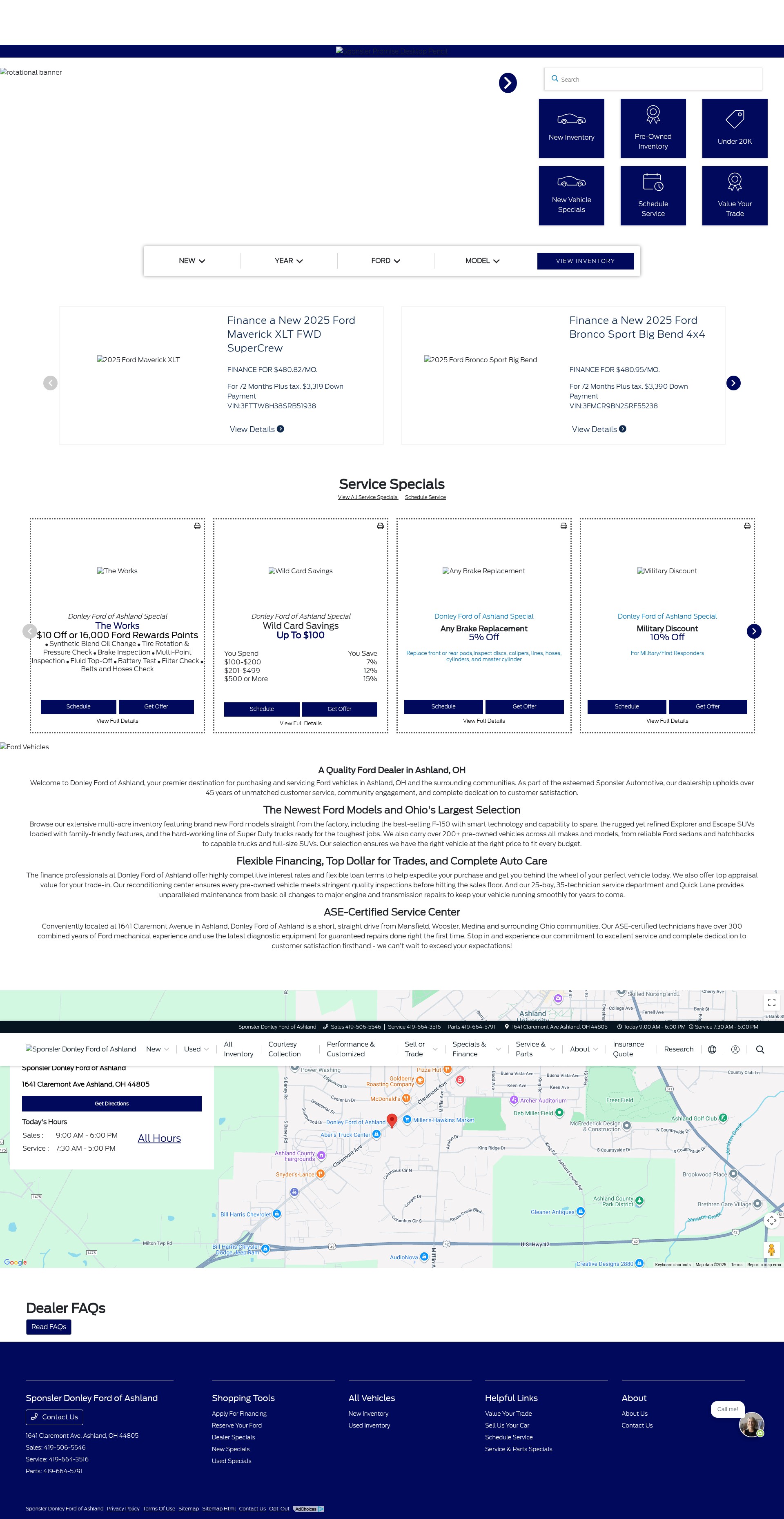 Screenshot of donleyfordashland.net