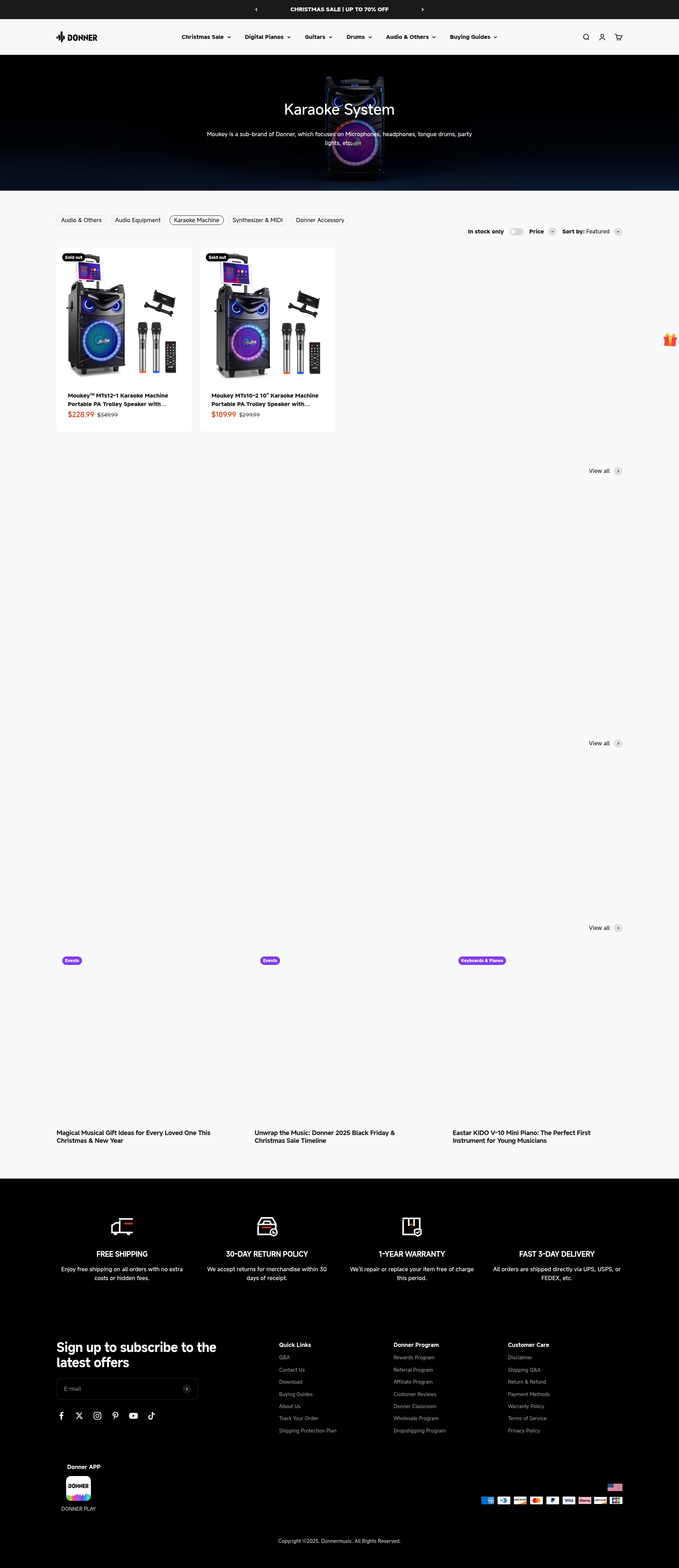 Screenshot of donnerdeal.com