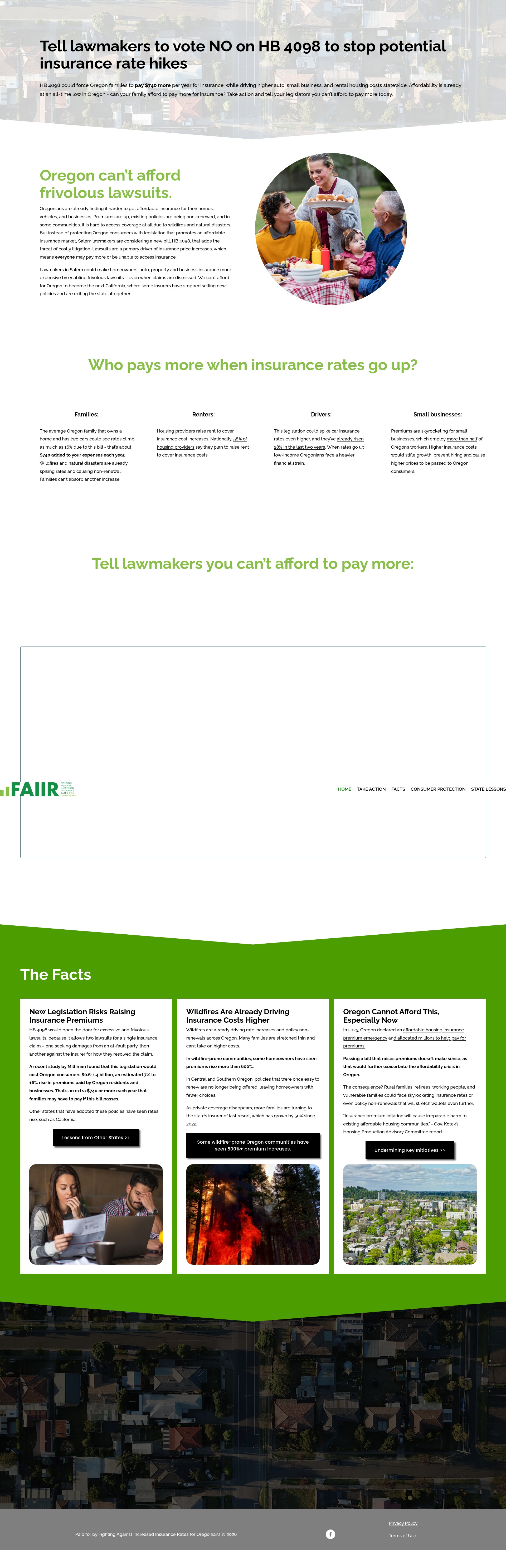 Screenshot of donthikeourrates.org