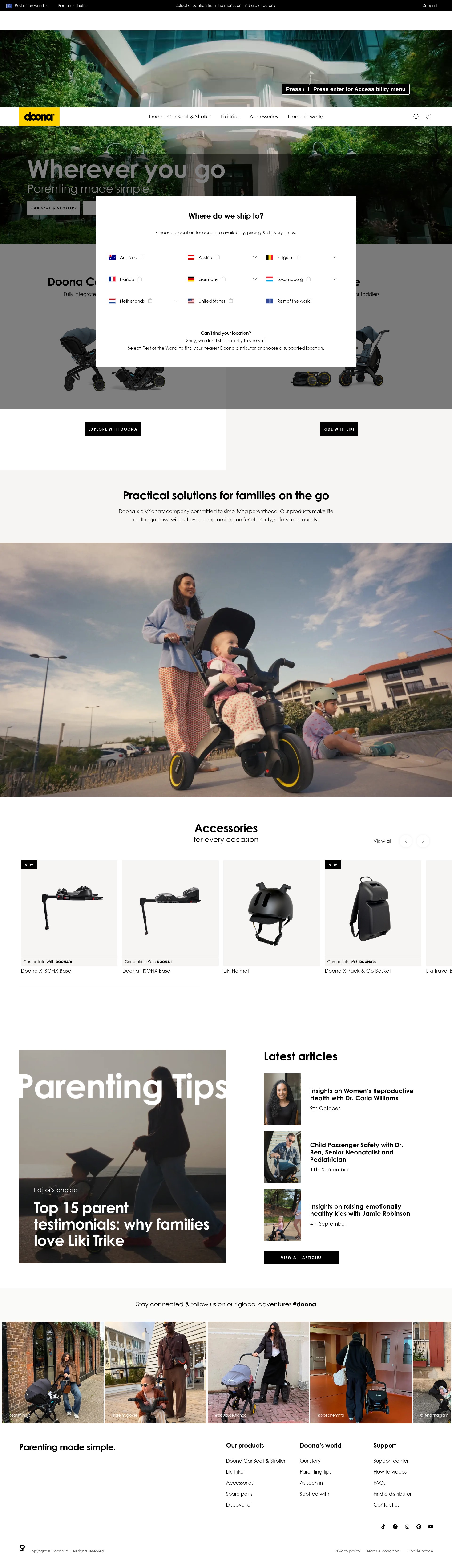 Screenshot of doona.com