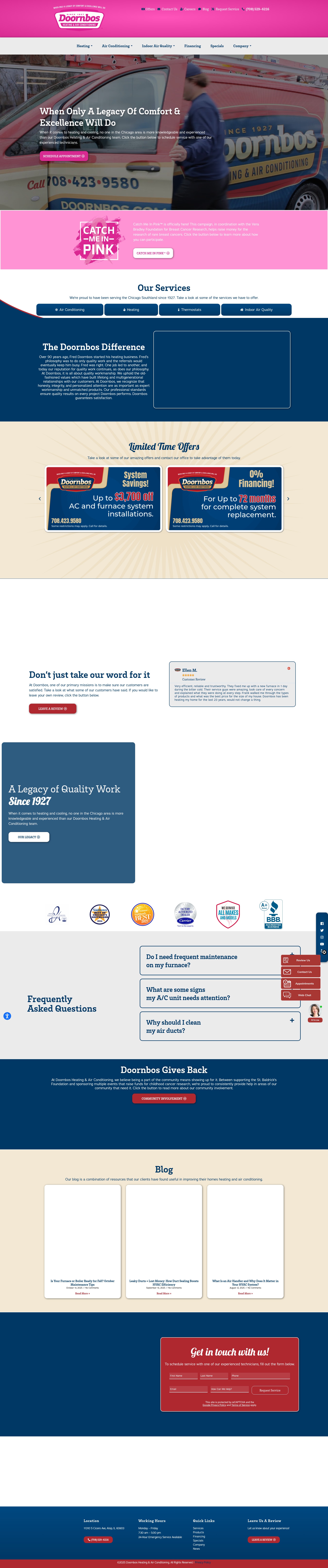 Screenshot of doornbos.com
