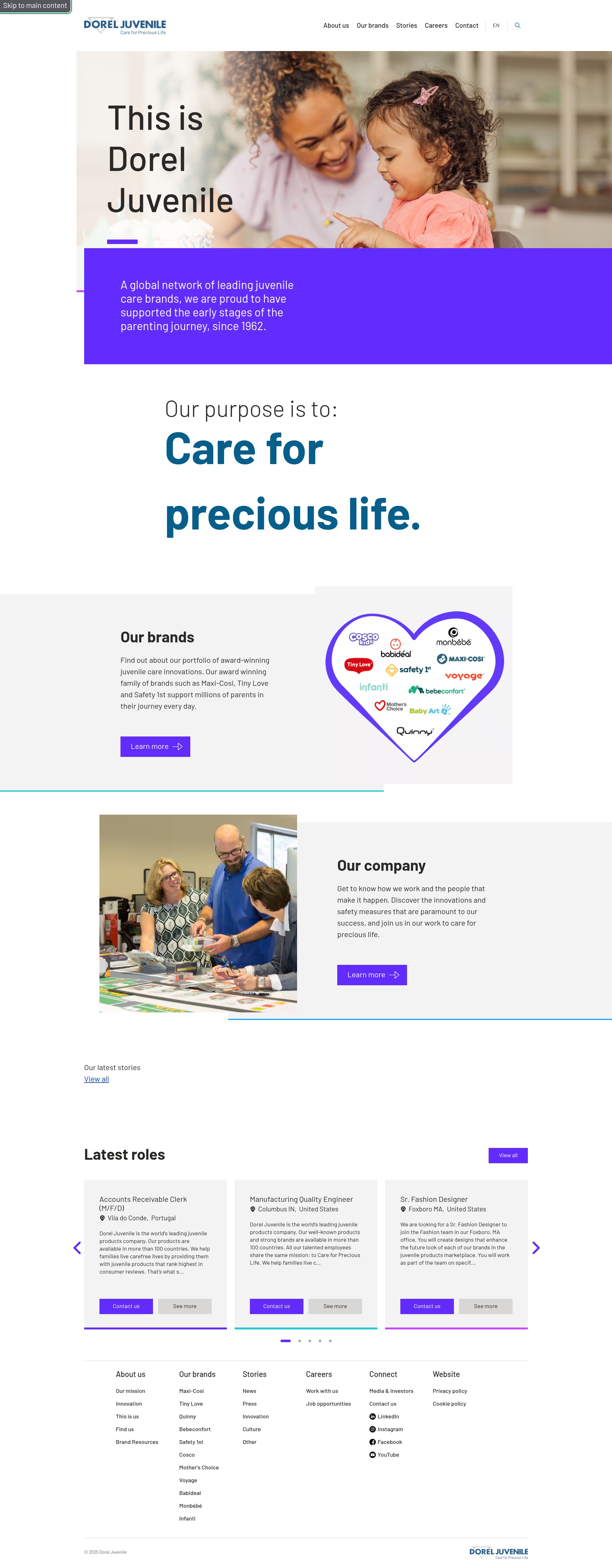 Screenshot of doreljuvenile.com