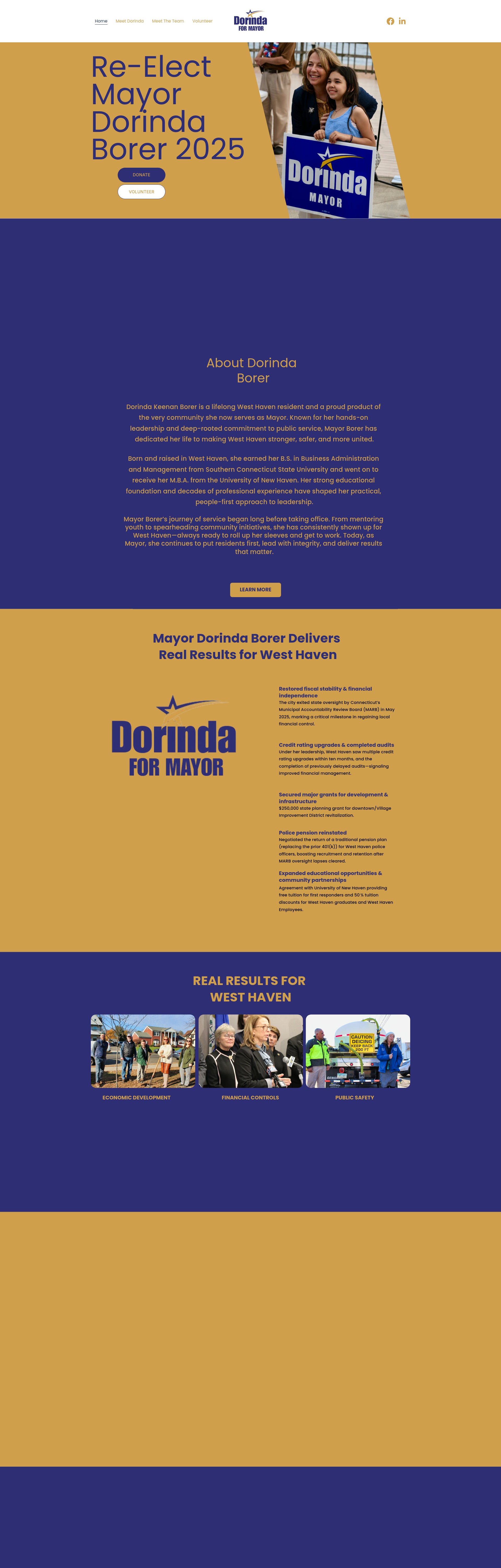 Screenshot of dorindaformayor.com