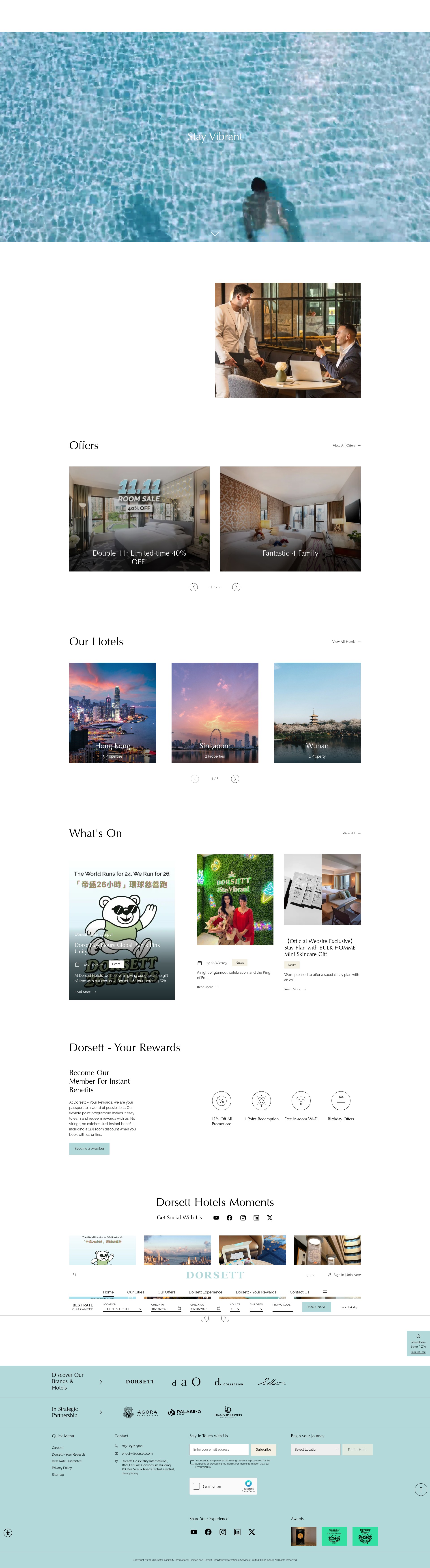 Screenshot of dorsetthotels.com