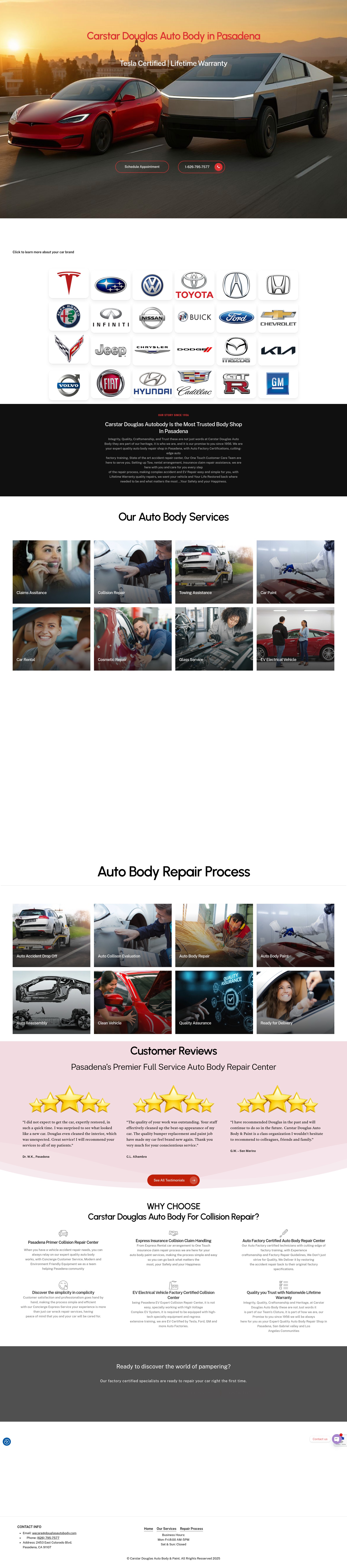 Screenshot of douglasautobody.com