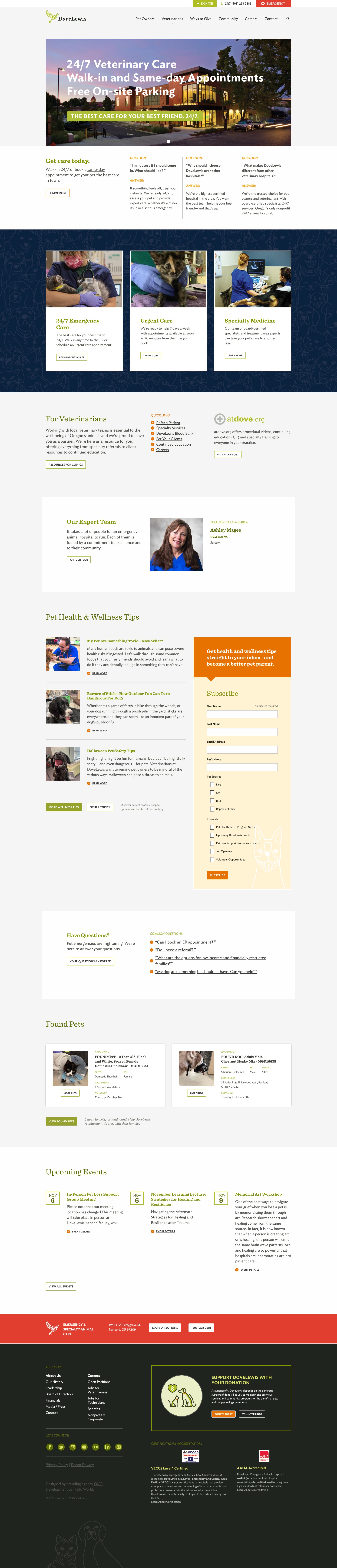 Screenshot of dovelewis.org
