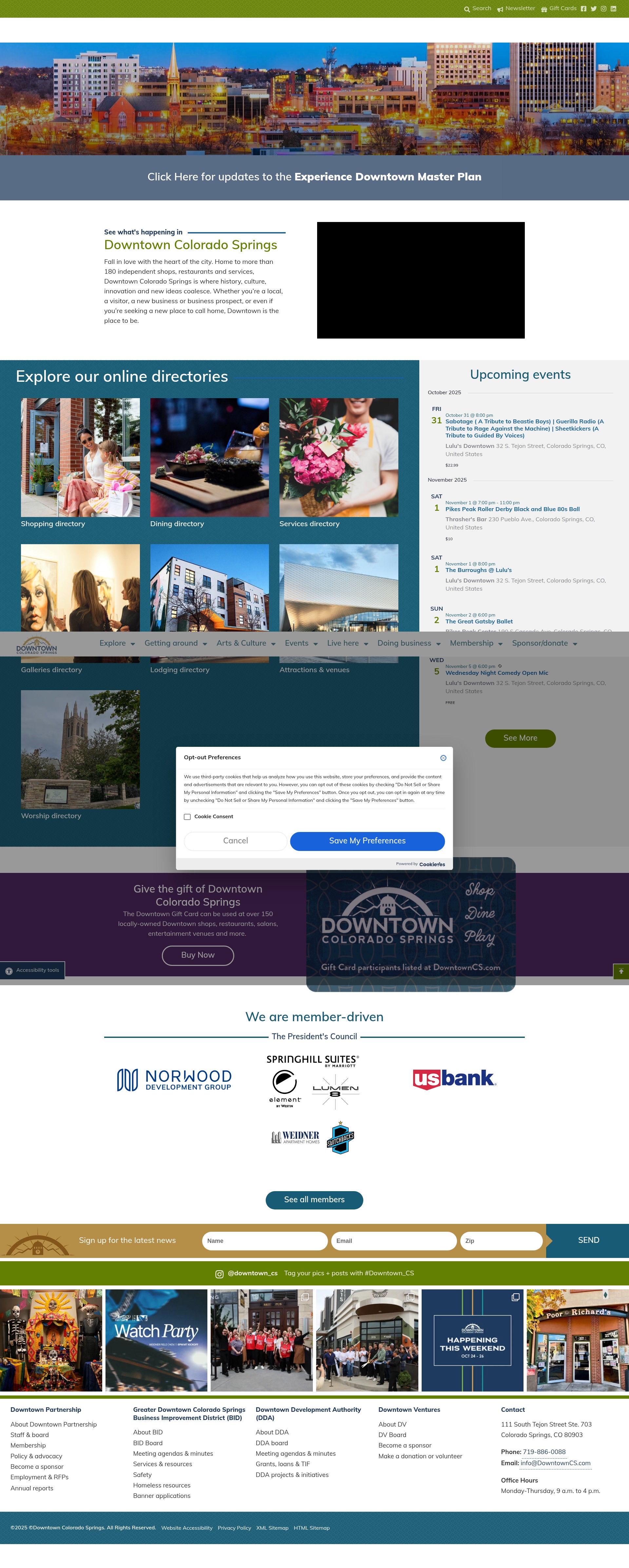 Screenshot of downtowncs.com
