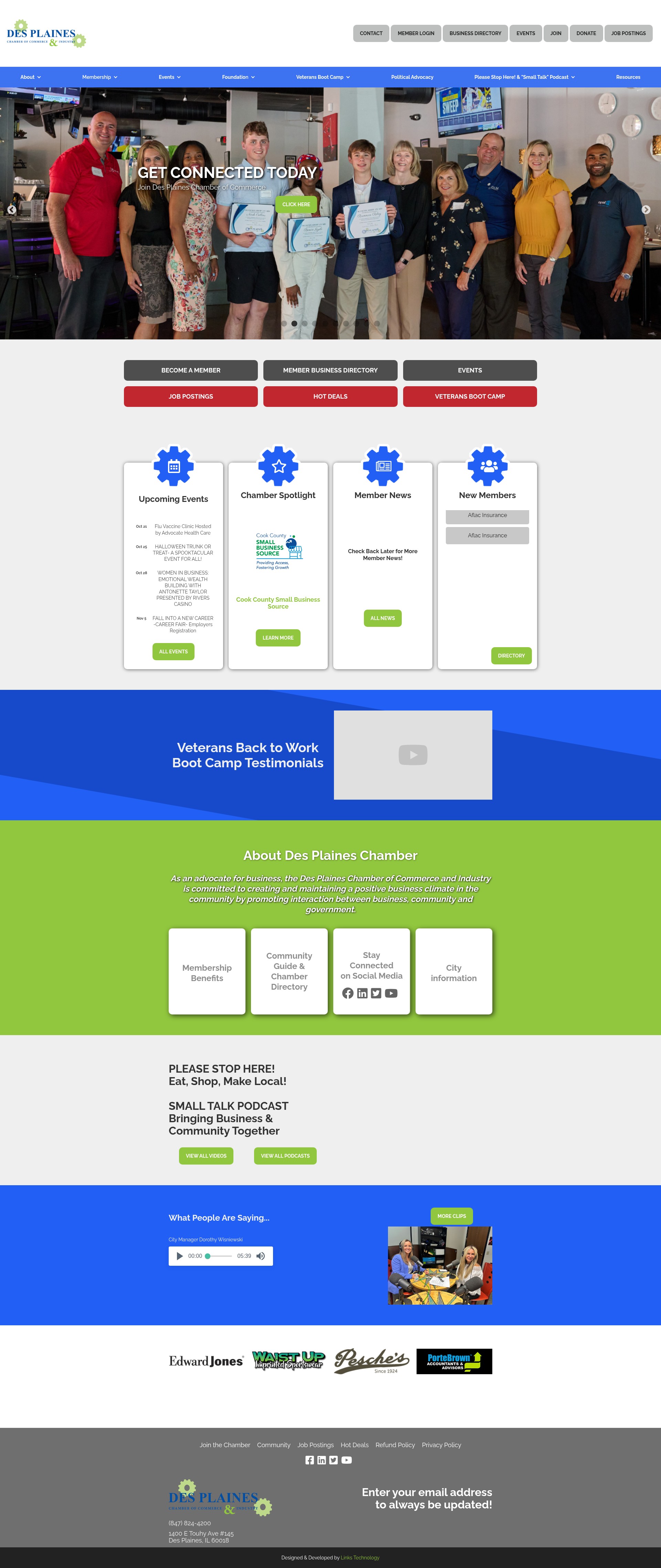 Screenshot of dpchamber.com