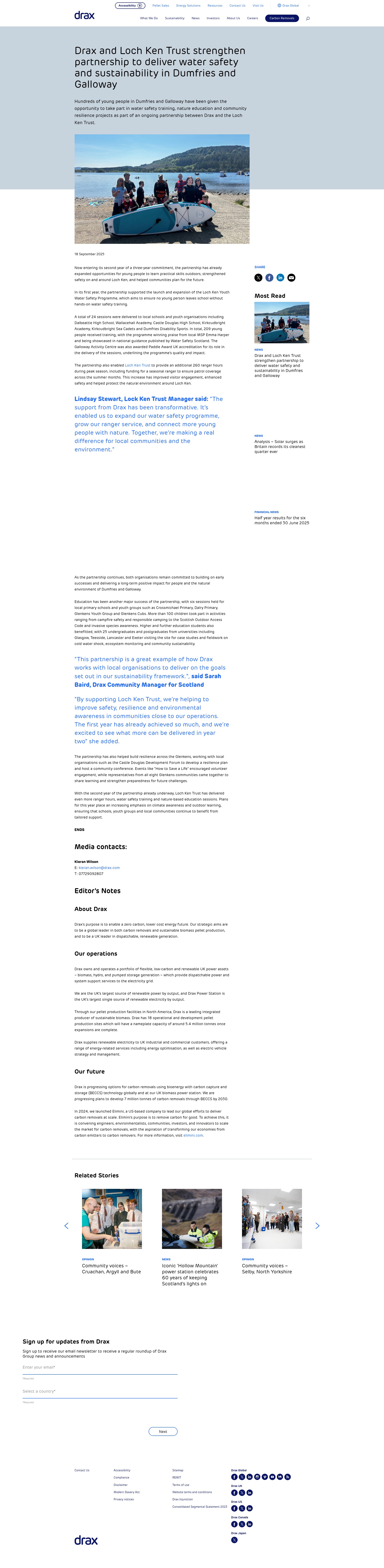 Screenshot of drax.com