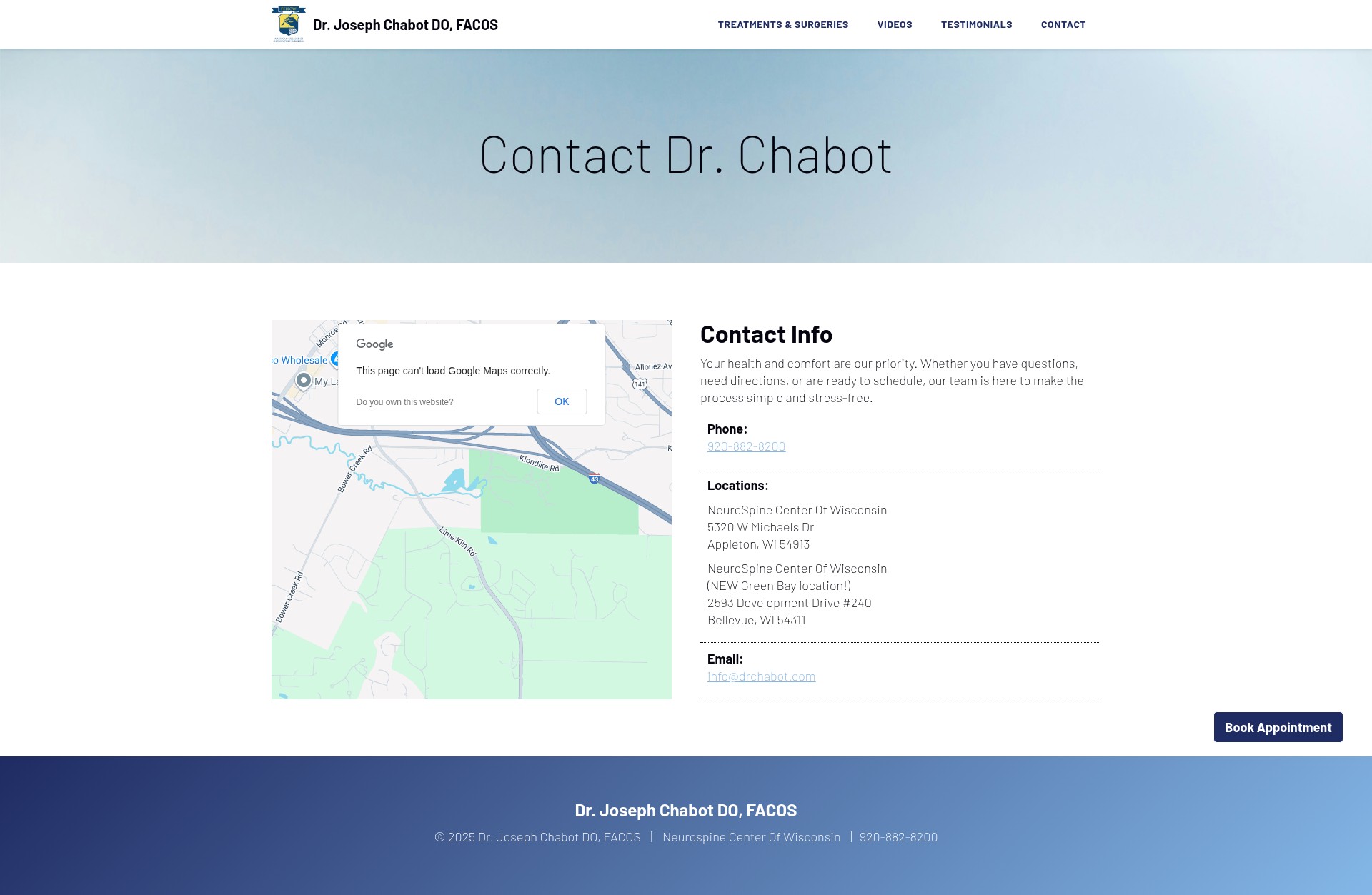 Screenshot of drchabot.com