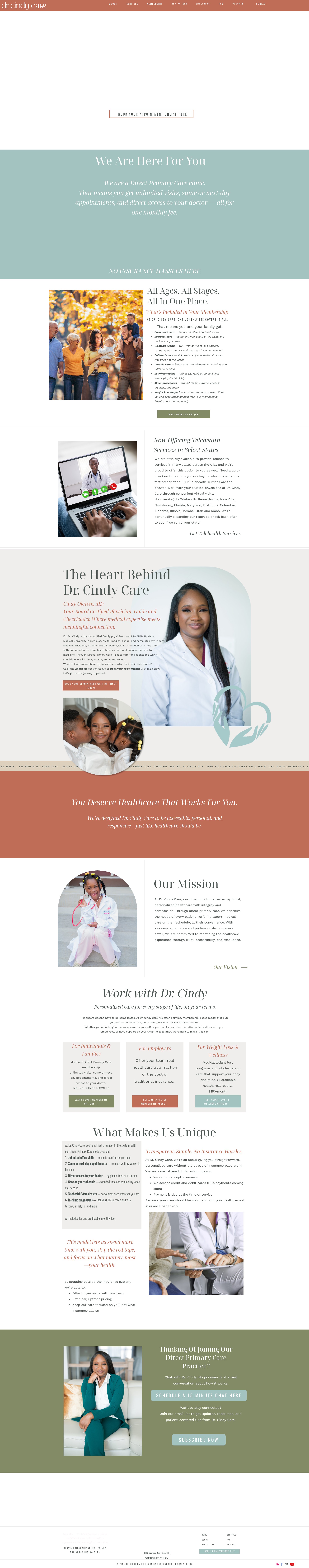 Screenshot of drcindycare.com