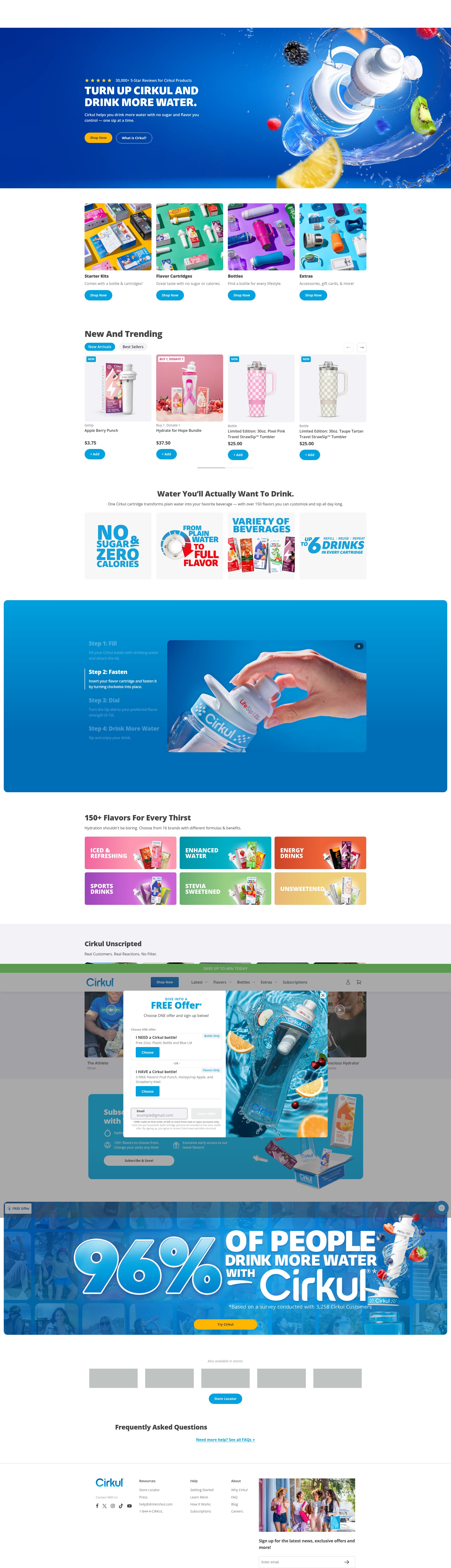 Screenshot of drinkcirkul.com