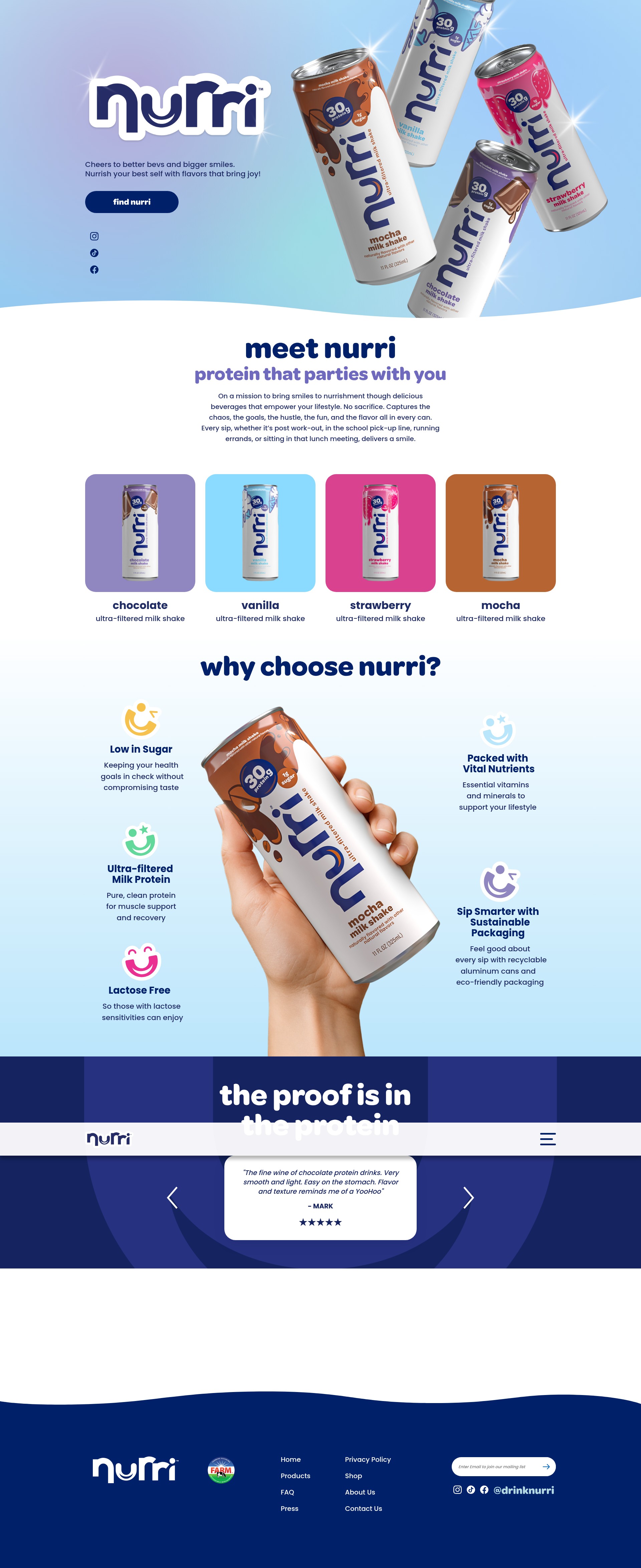 Screenshot of drinknurri.com