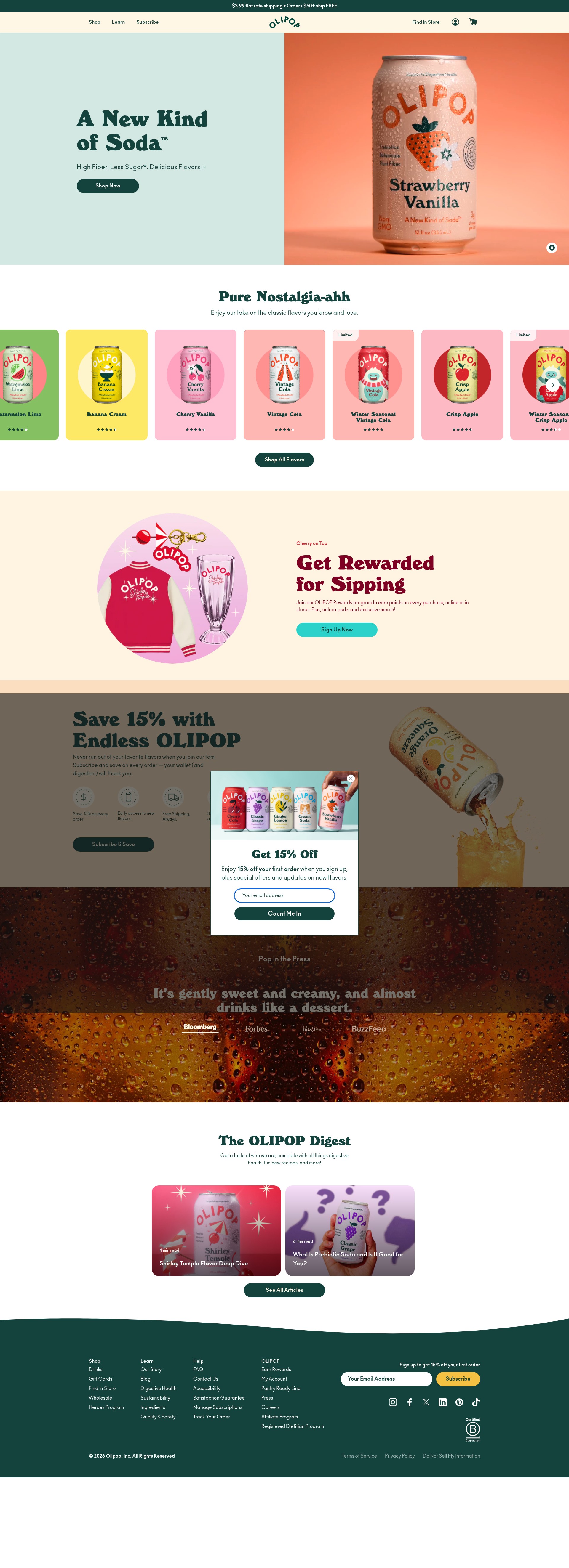 Screenshot of drinkolipop.com