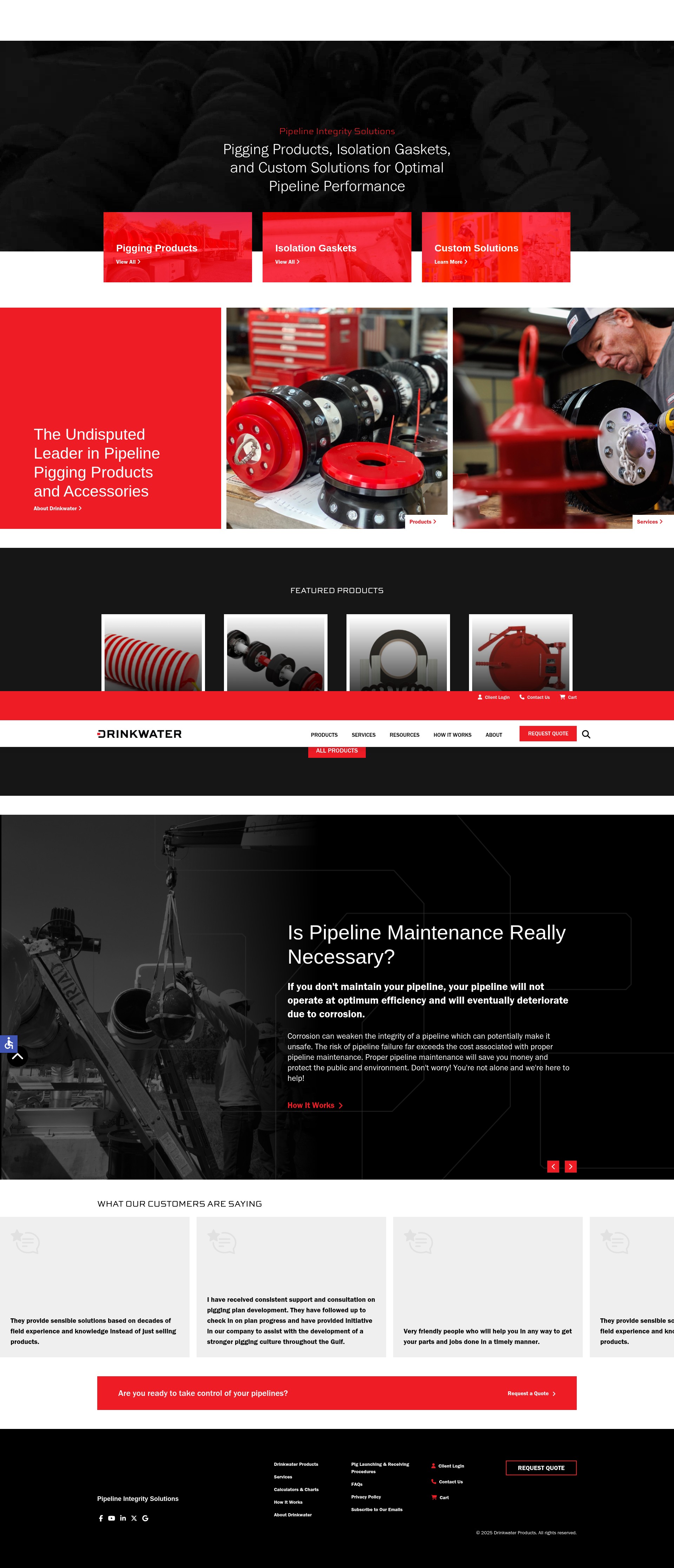 Screenshot of drinkwaterproducts.com