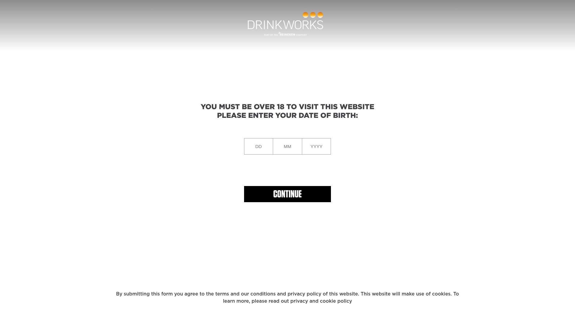 Screenshot of drinkworks.com.au