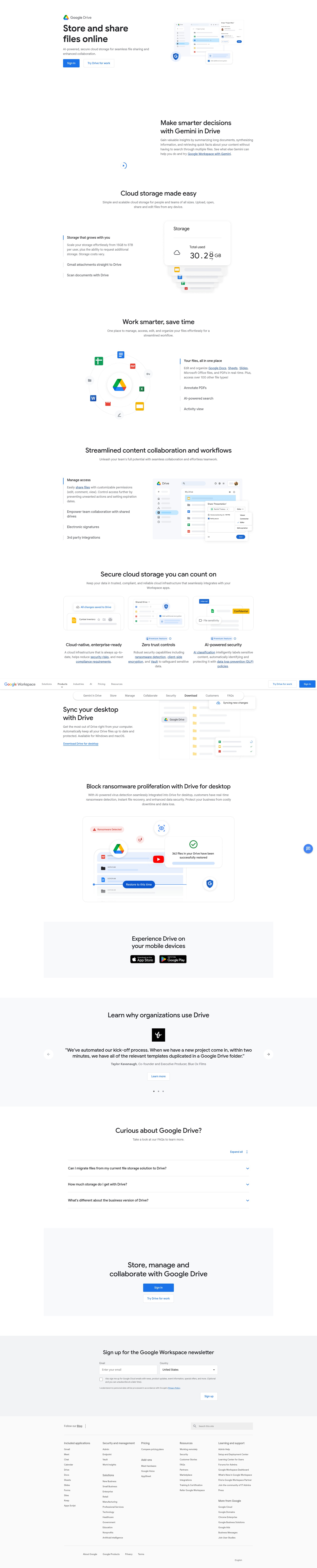 Screenshot of drive.google.com