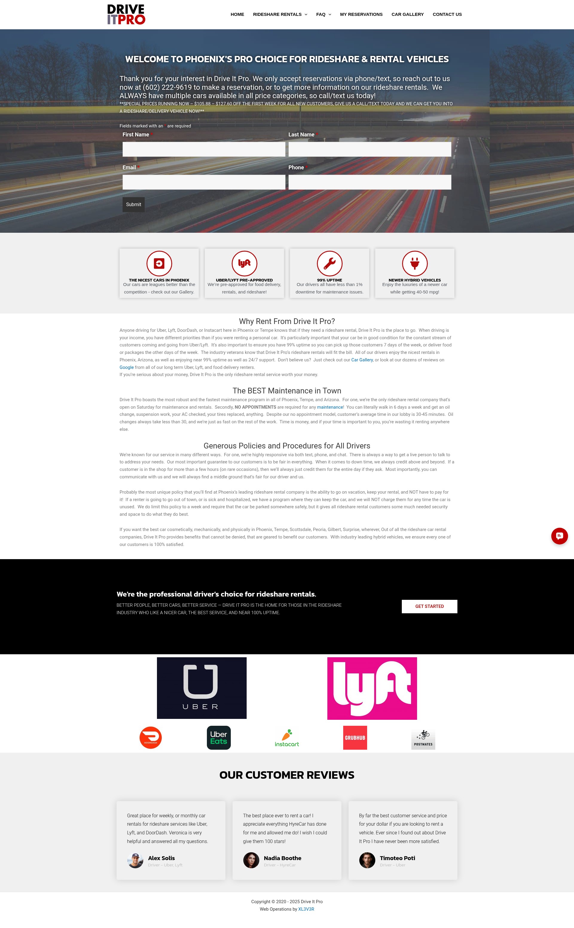 Screenshot of driveitpro.com