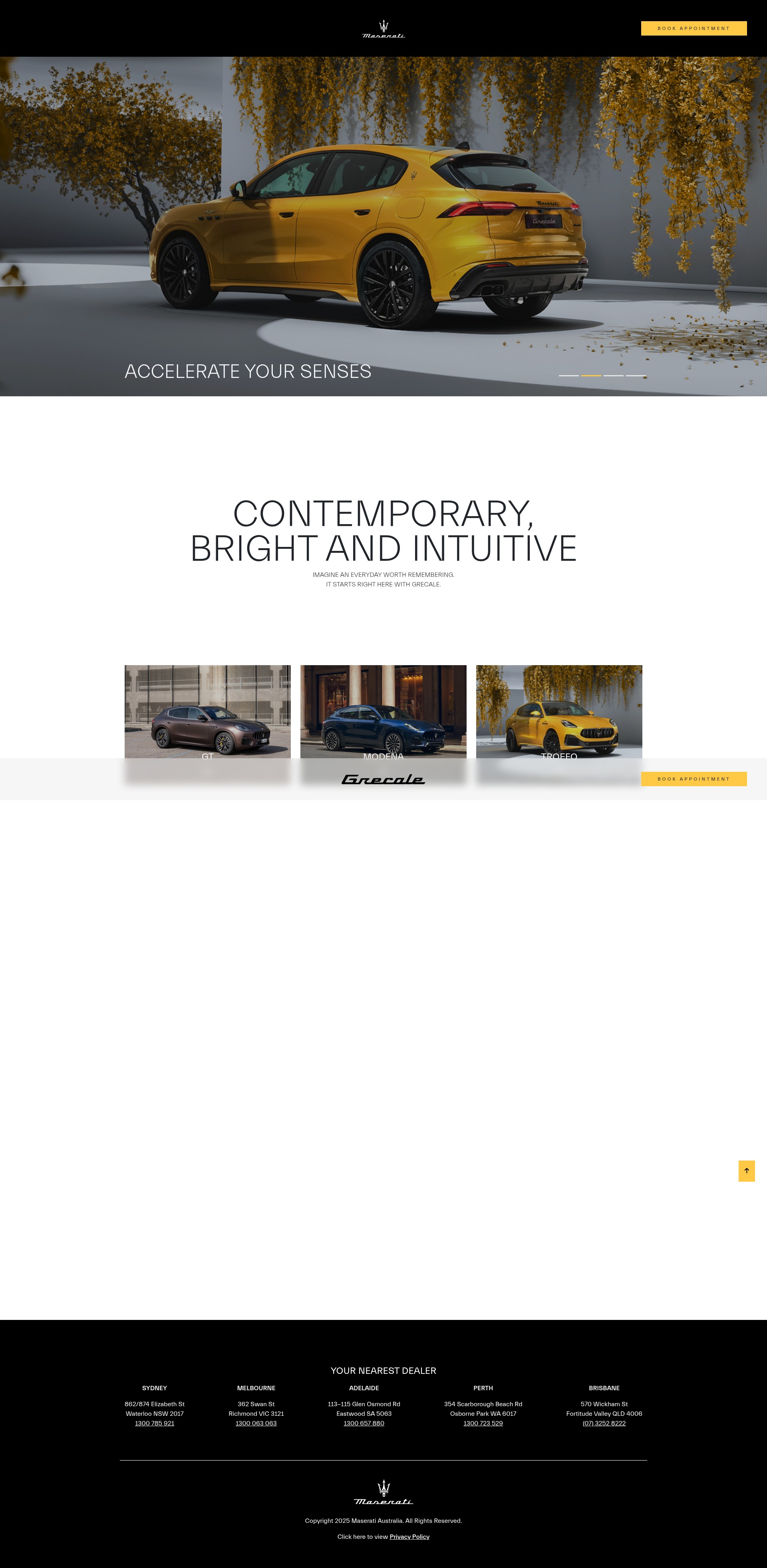 Screenshot of drivemaserati.com.au