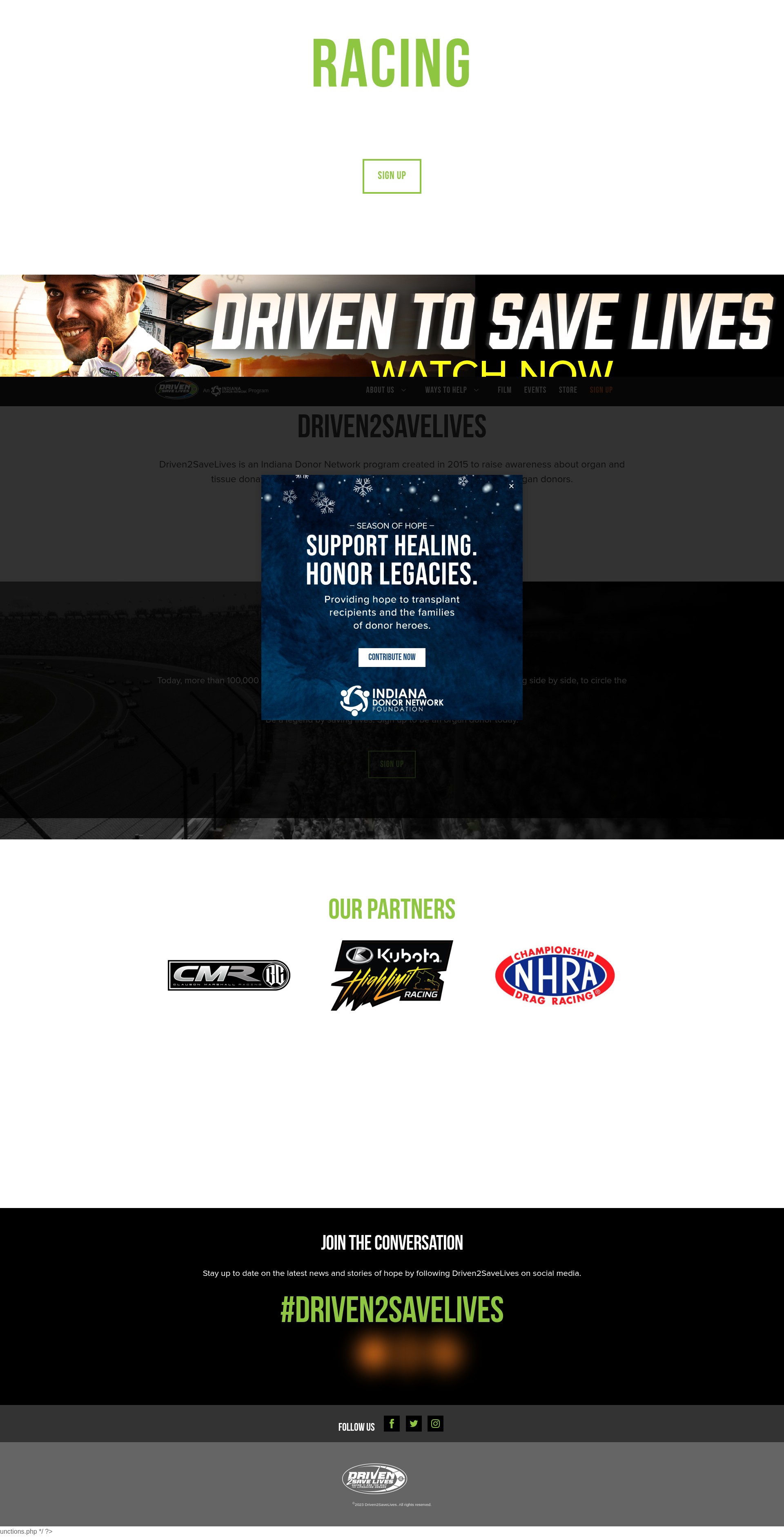 Screenshot of driven2savelives.org