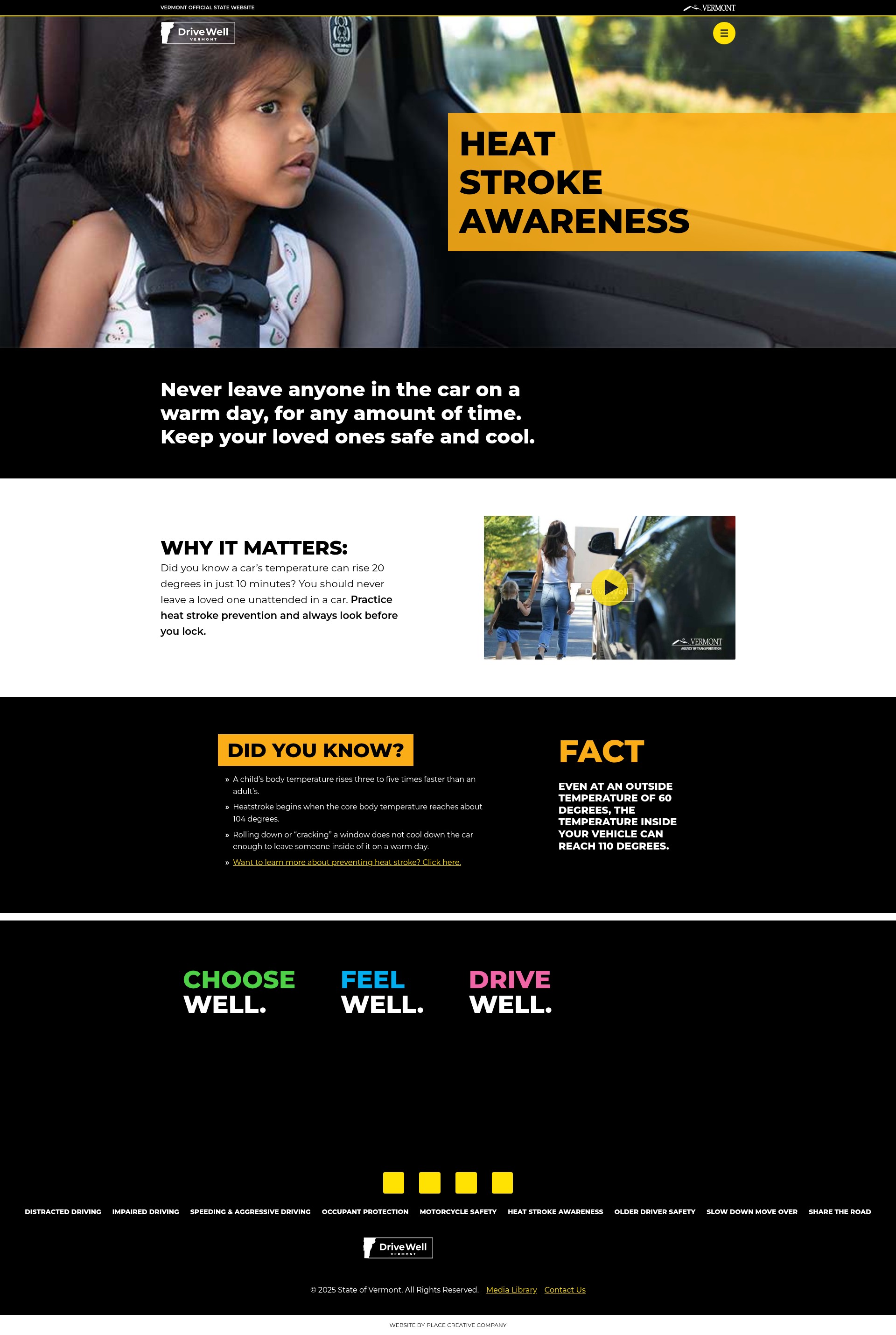 Screenshot of drivewell.vermont.gov