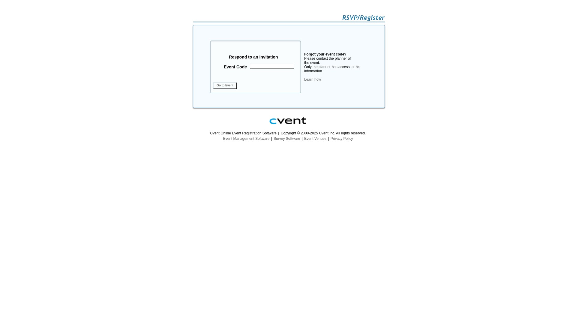 Screenshot of drj.cventevents.com