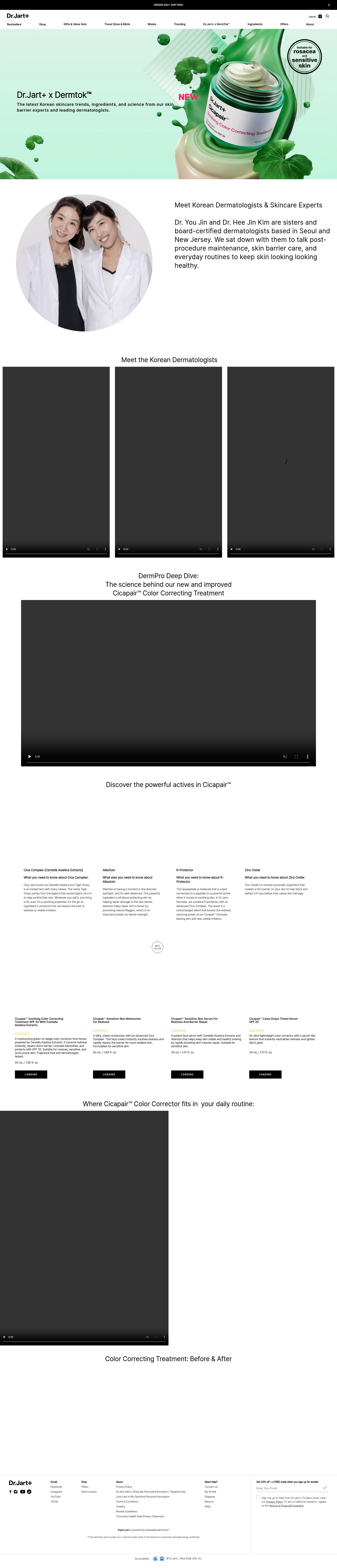 Screenshot of drjart.com
