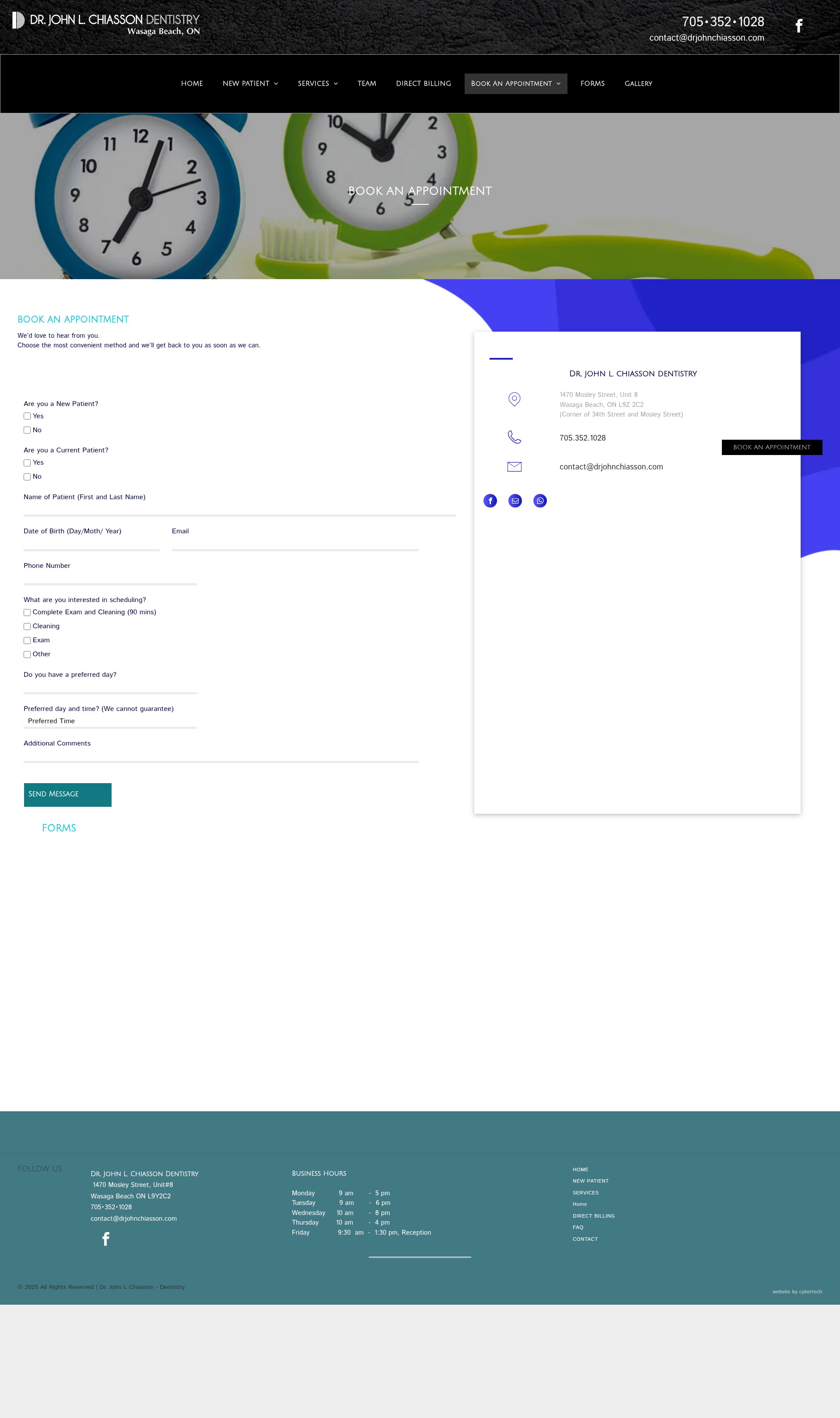 Screenshot of drjohnchiasson.com