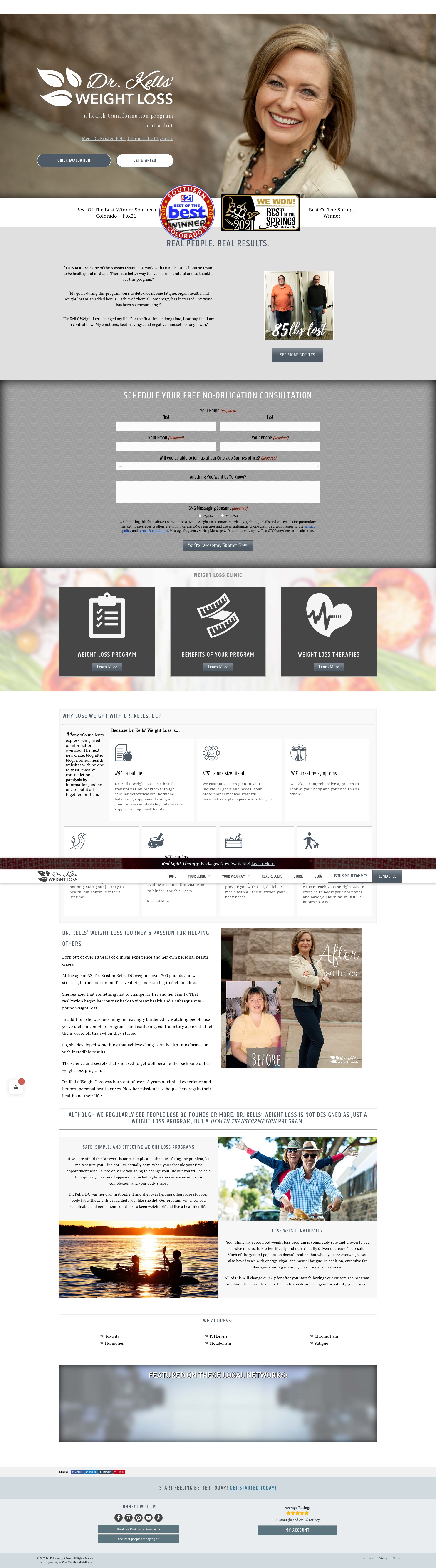 Screenshot of drkellsweightloss.com