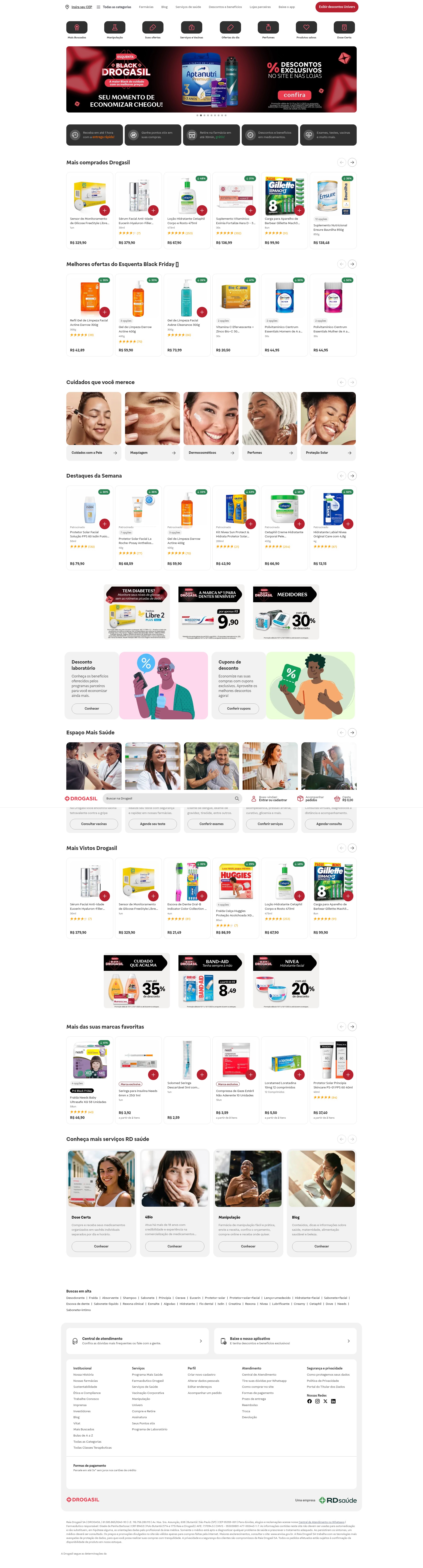 Screenshot of drogasil.com.br