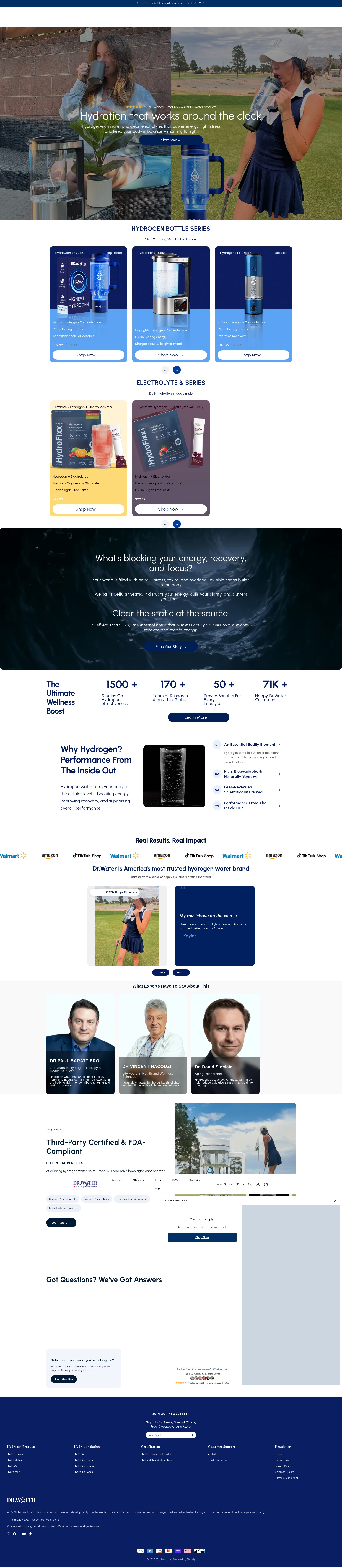 Screenshot of drwater.store