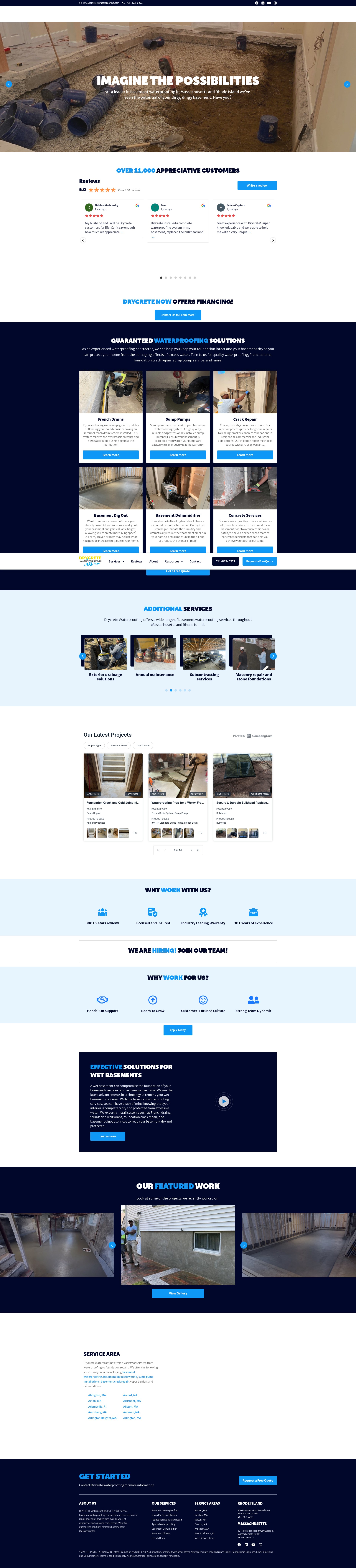Screenshot of drycretewp.com