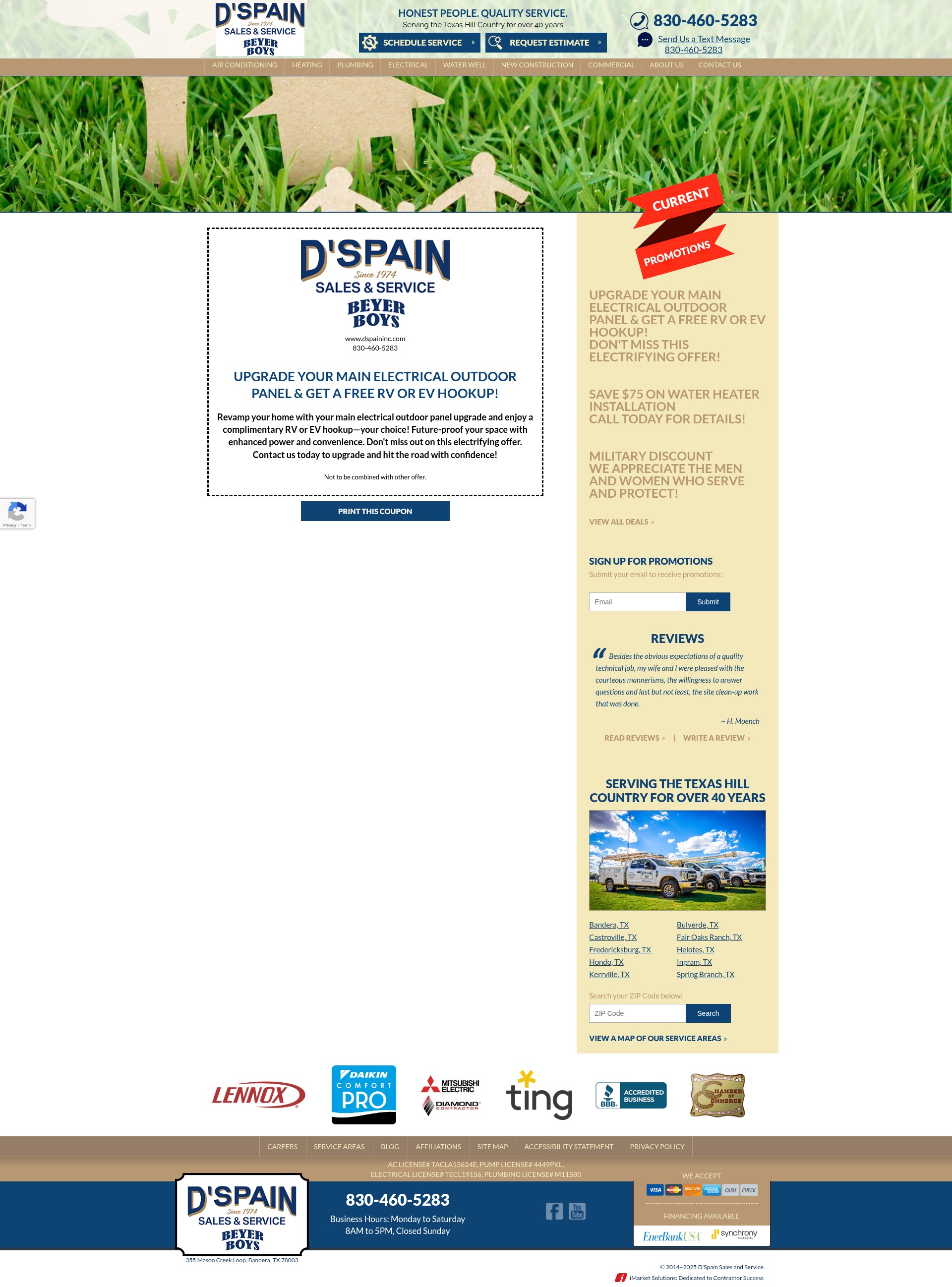 Screenshot of dspaininc.com