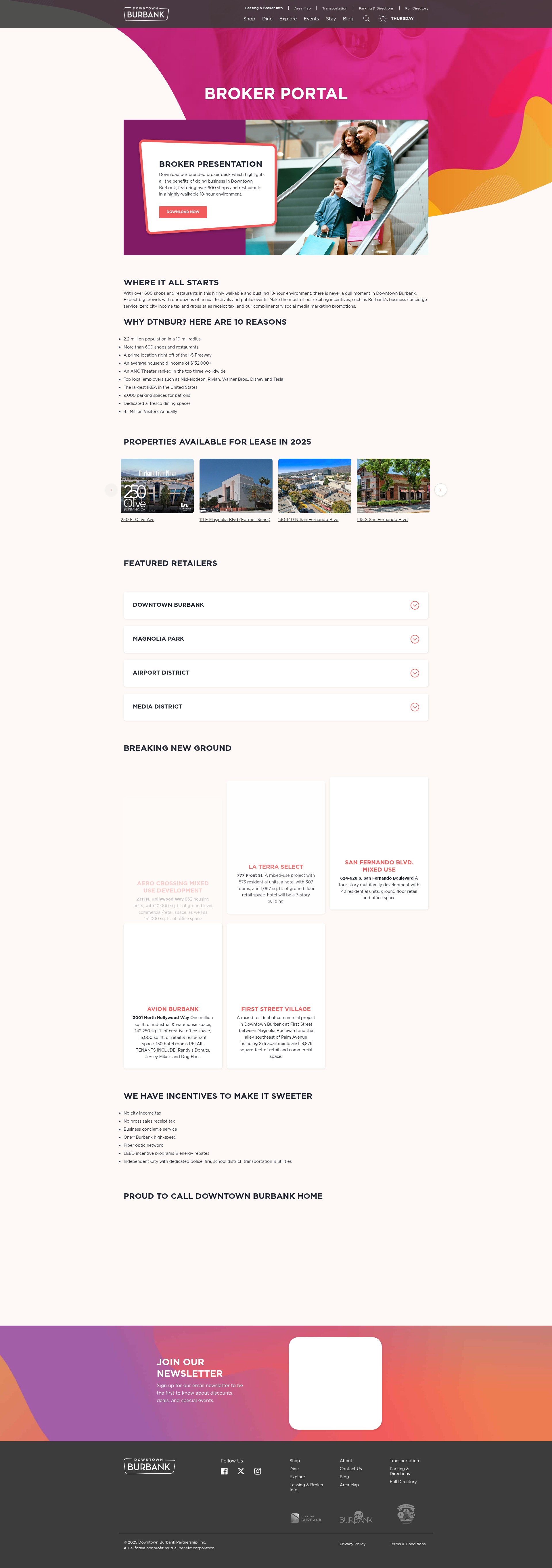 Screenshot of dtnbur.com