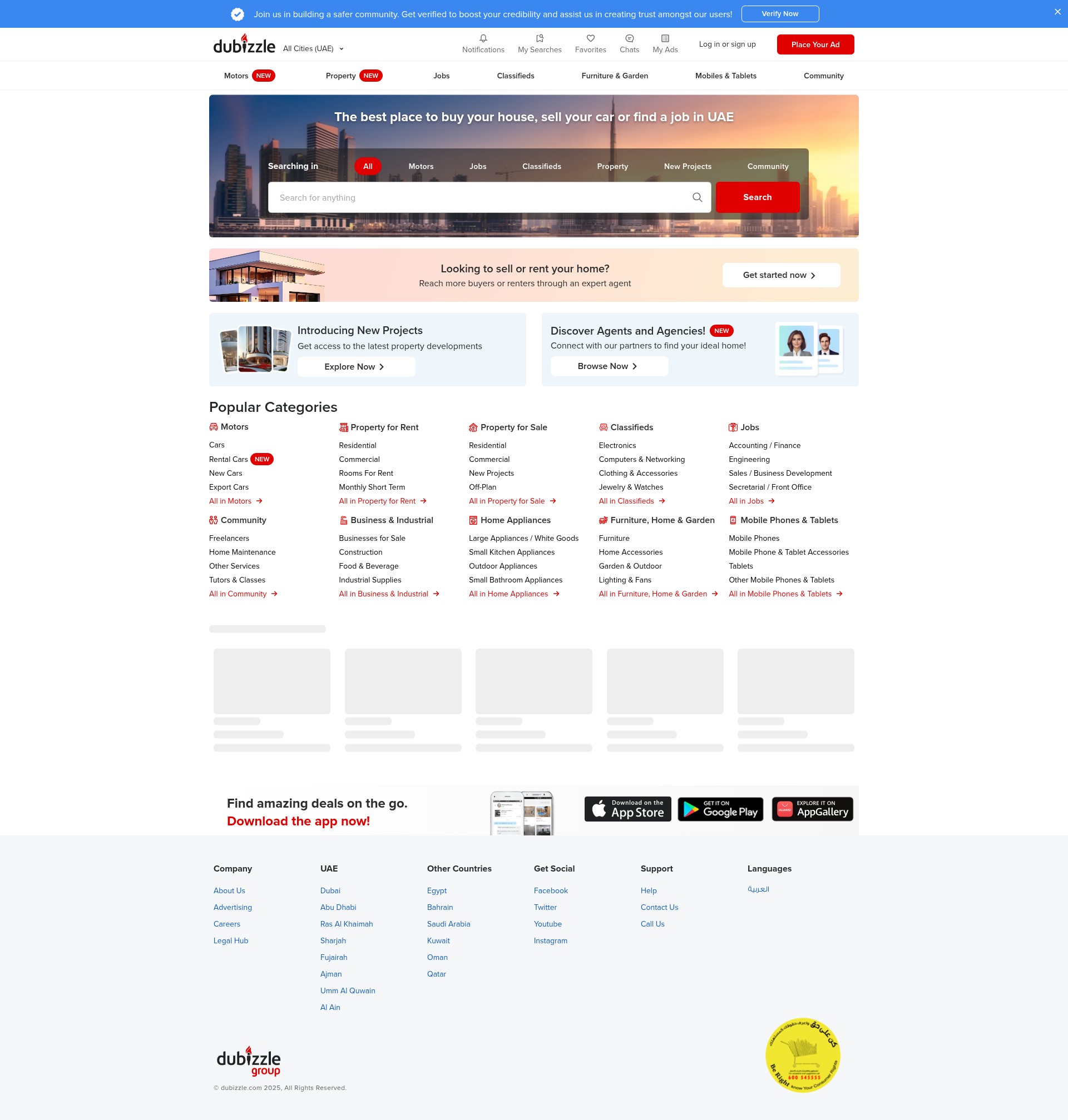 Screenshot of dubizzle.com