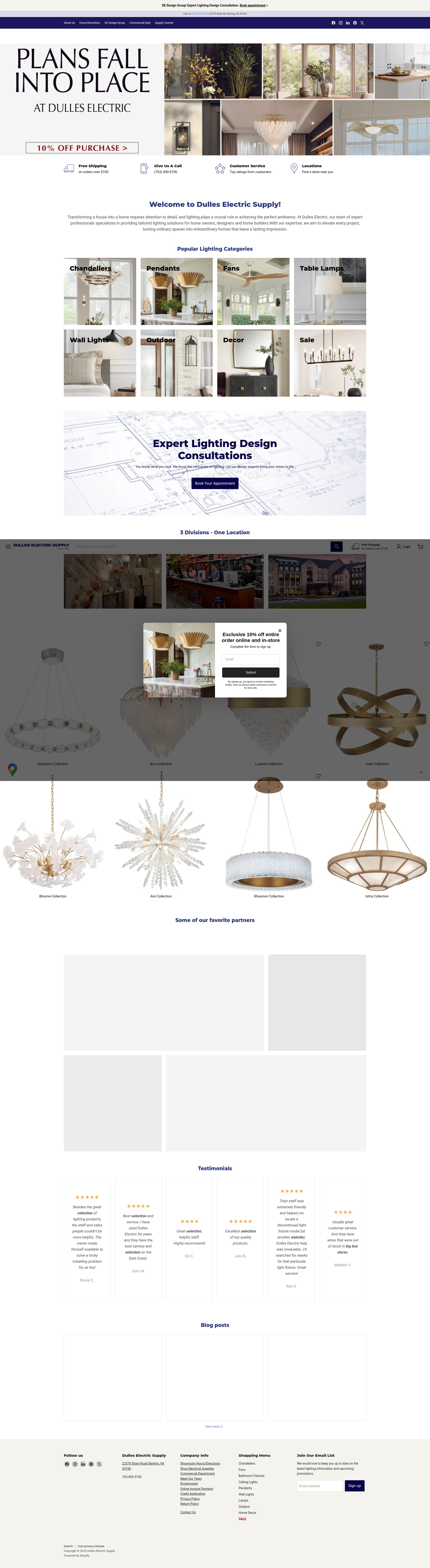 Screenshot of dulleselectric.com