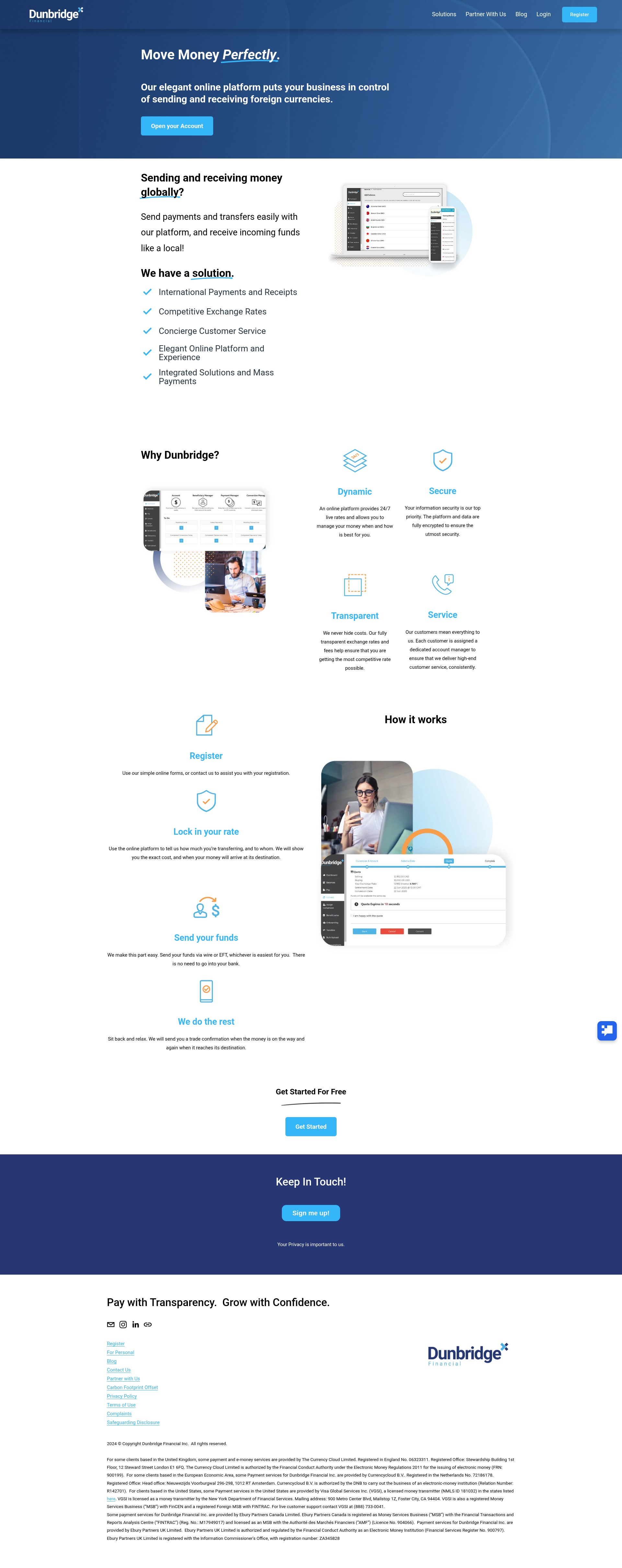 Screenshot of dunbridgefinancial.com