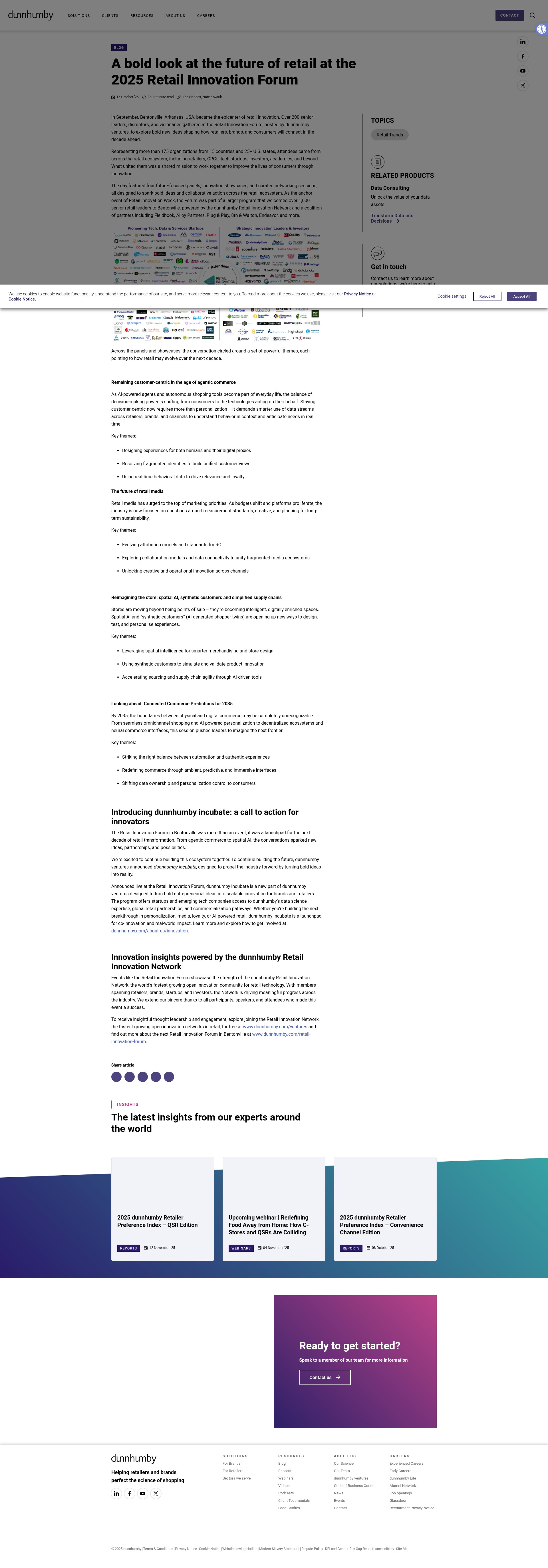 Screenshot of dunnhumby.com